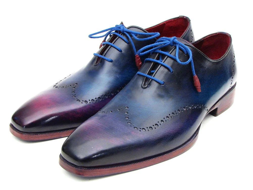 Paul Parkman Men's Blue & Purple Wingtip Oxfords - Image 6
