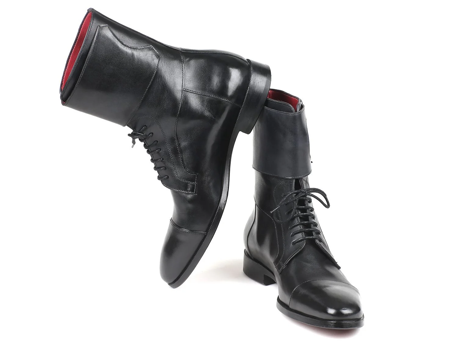 Paul Parkman Men's High Boots Black Calfskin - Image 4