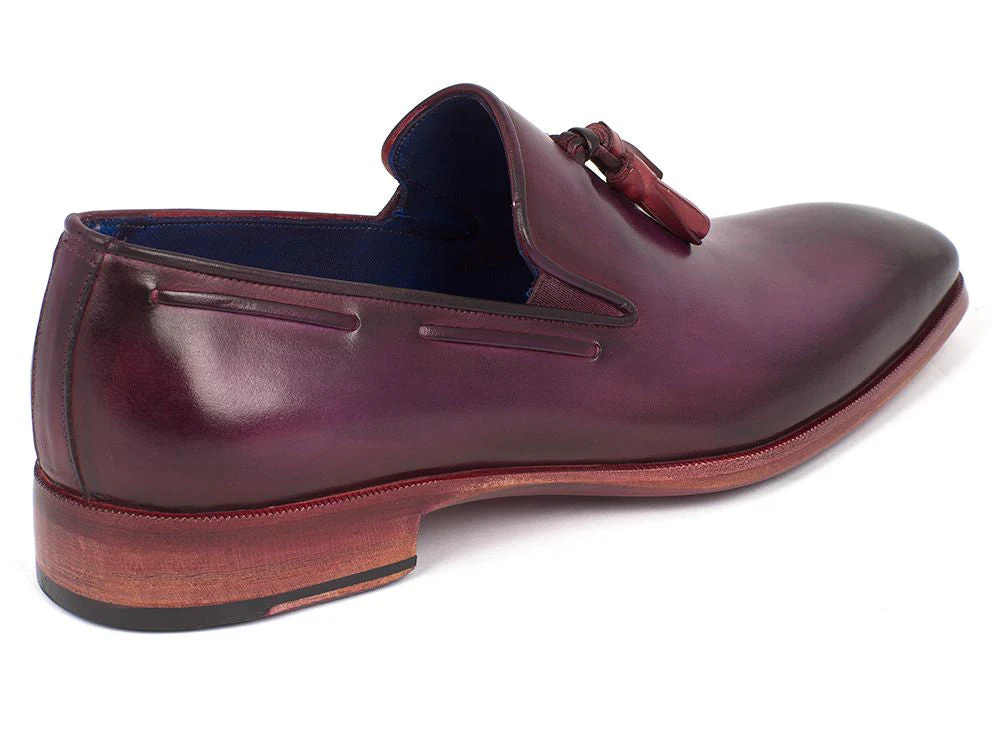 Paul Parkman Men's Tassel Loafer Purple - Image 6