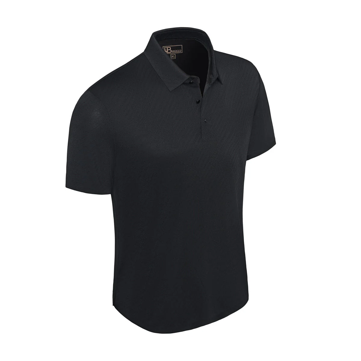 Phantom Seamless Polo BLACK - Image 2