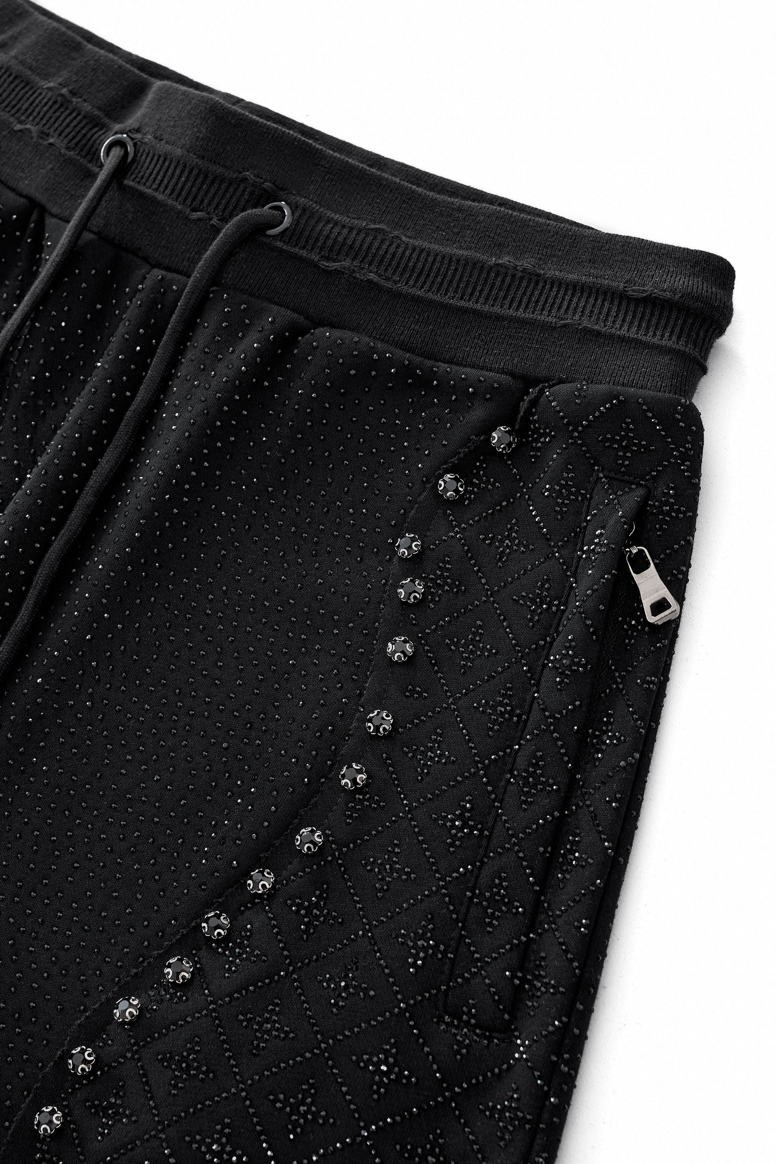 Radiant Grid Stone Short set – Century Penthouse BLACK/BLACK - Image 11