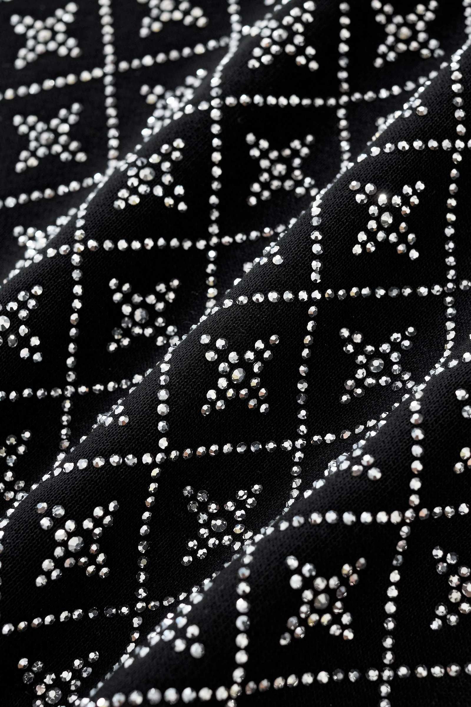 Radiant Grid Stone Short set – Century Penthouse BLACK/SILVER - Image 16