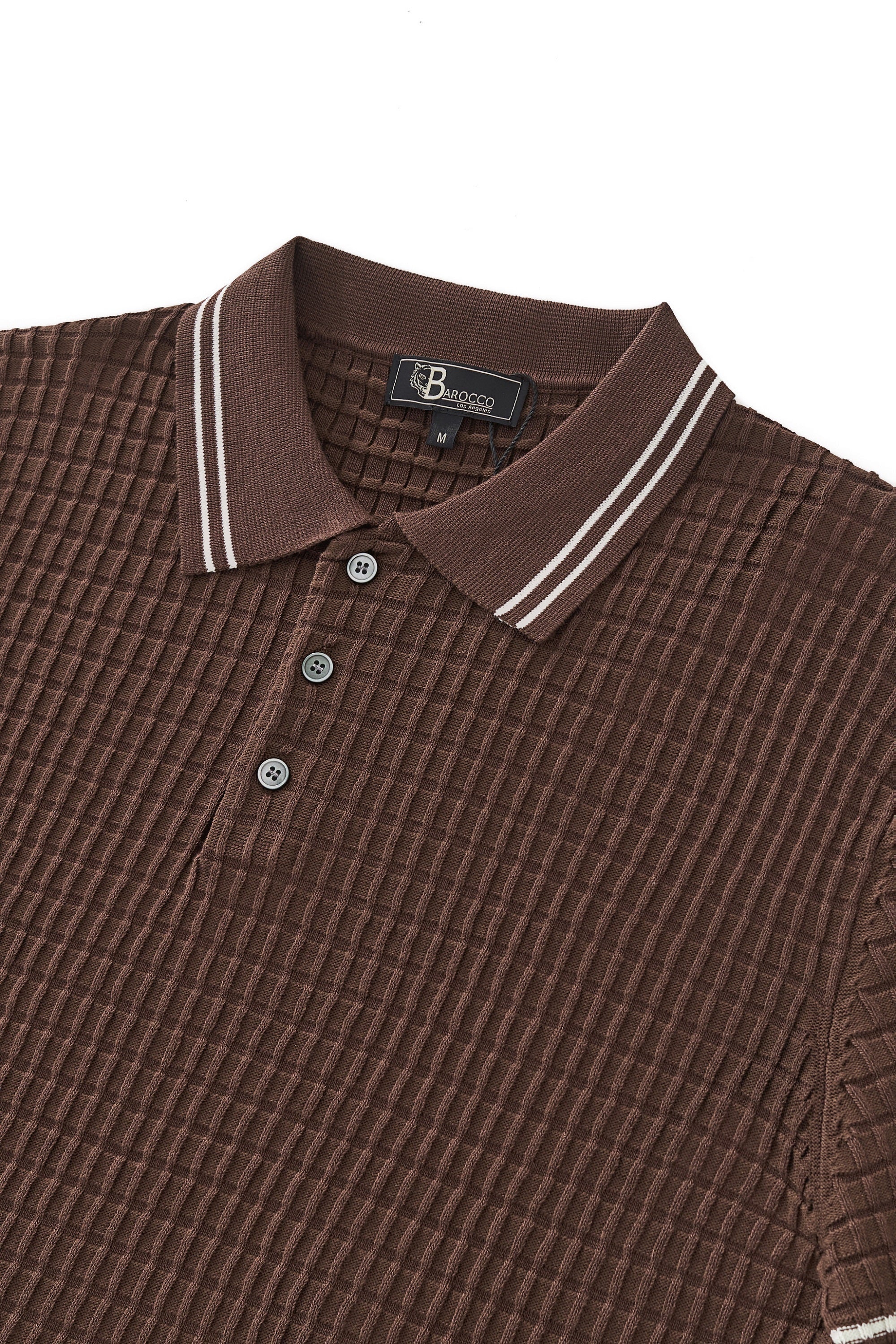 Refined Motion Knit Polo COFFEE - Image 4