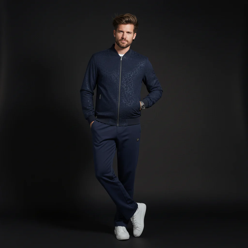 Regalia Emboss Tracksuit NAVY - Image 2