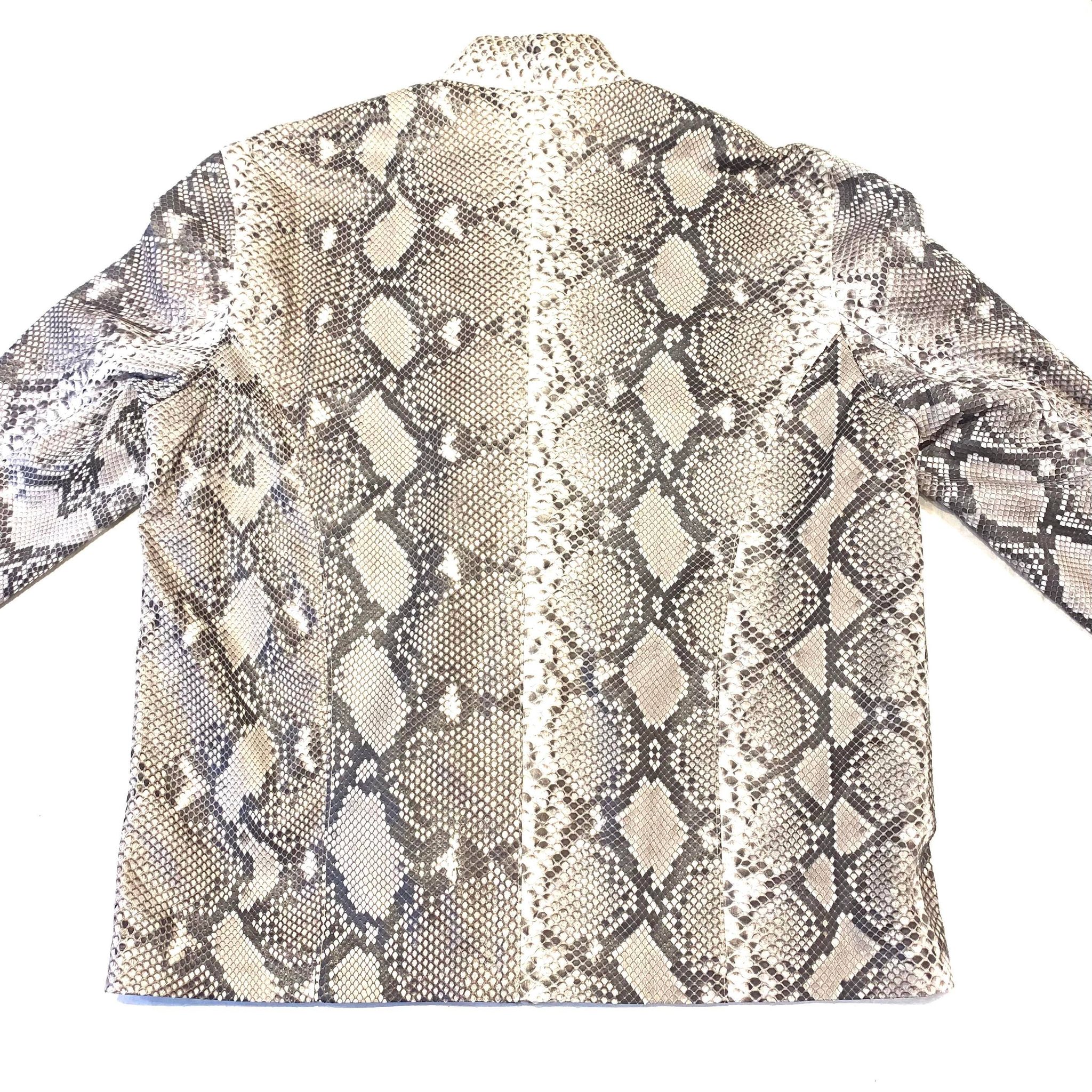 Safari Men's Soft Natural All-Over Python Jacket - Image 4