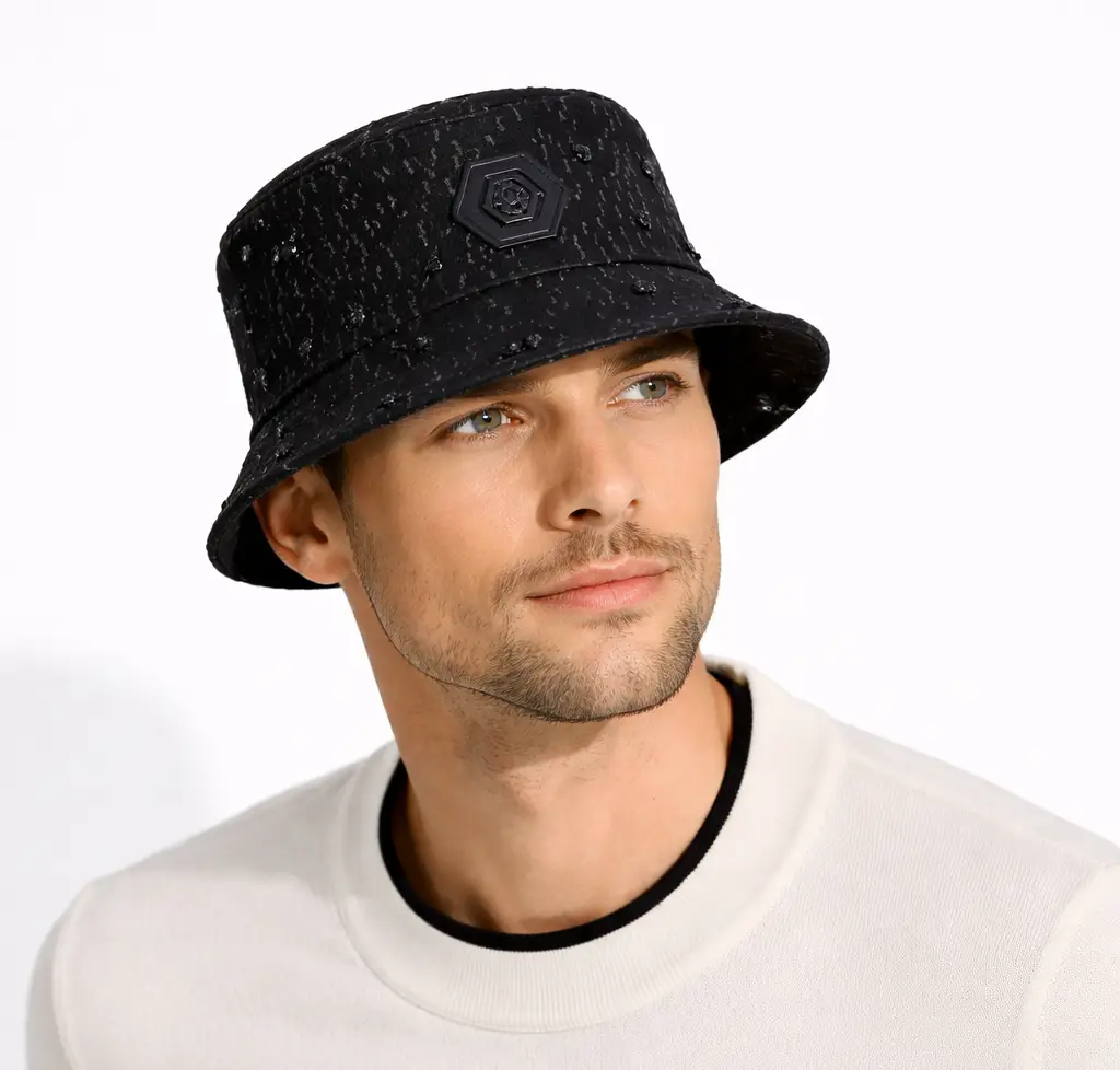 Sanctum Cross Denim hat - Century Penthouse BLACK/BLACK - Image 2