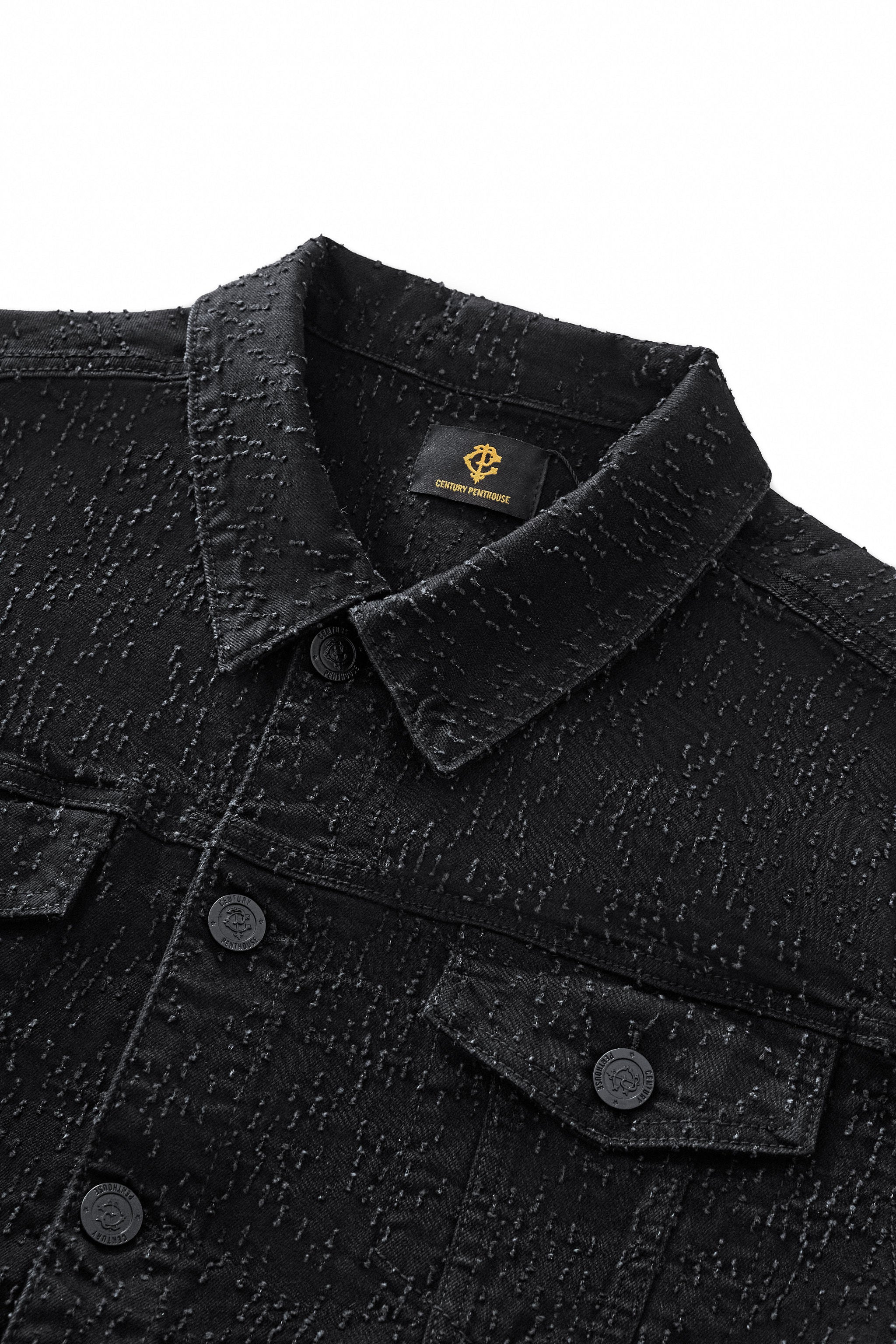 Sanctum Cross Denim Jkt – Century Penthouse BLACK/SILVER - Image 4