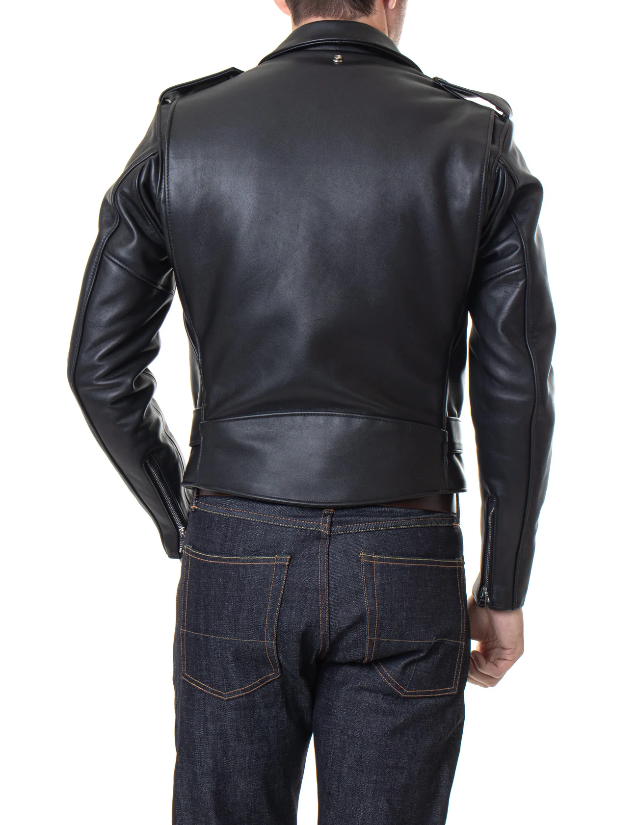 Schott 618 Men's Classic Perfecto Steerhide Leather Motorcycle Jacket - Image 5