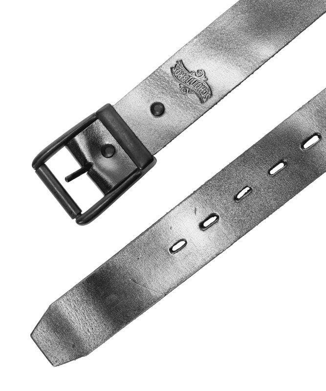 Schott NYC Pewter Steerhide Leather Belt - Image 3