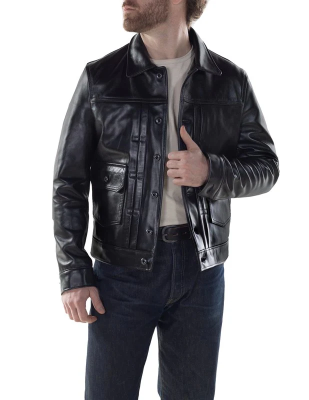 Schott P620H Men's Horsehide Mechanic's Jacket - Image 5