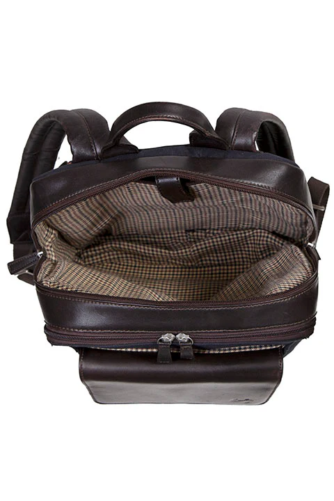 Scully Leather & Canvas  Backpack - Image 4
