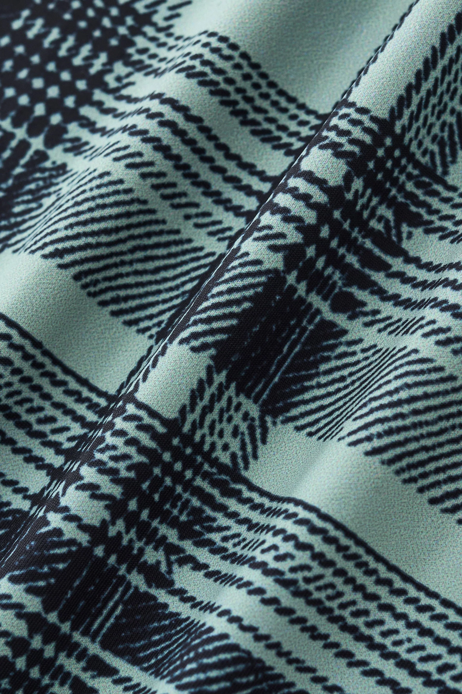Seamless Plaid Stretch Shirt – El Baron GREEN - Image 10