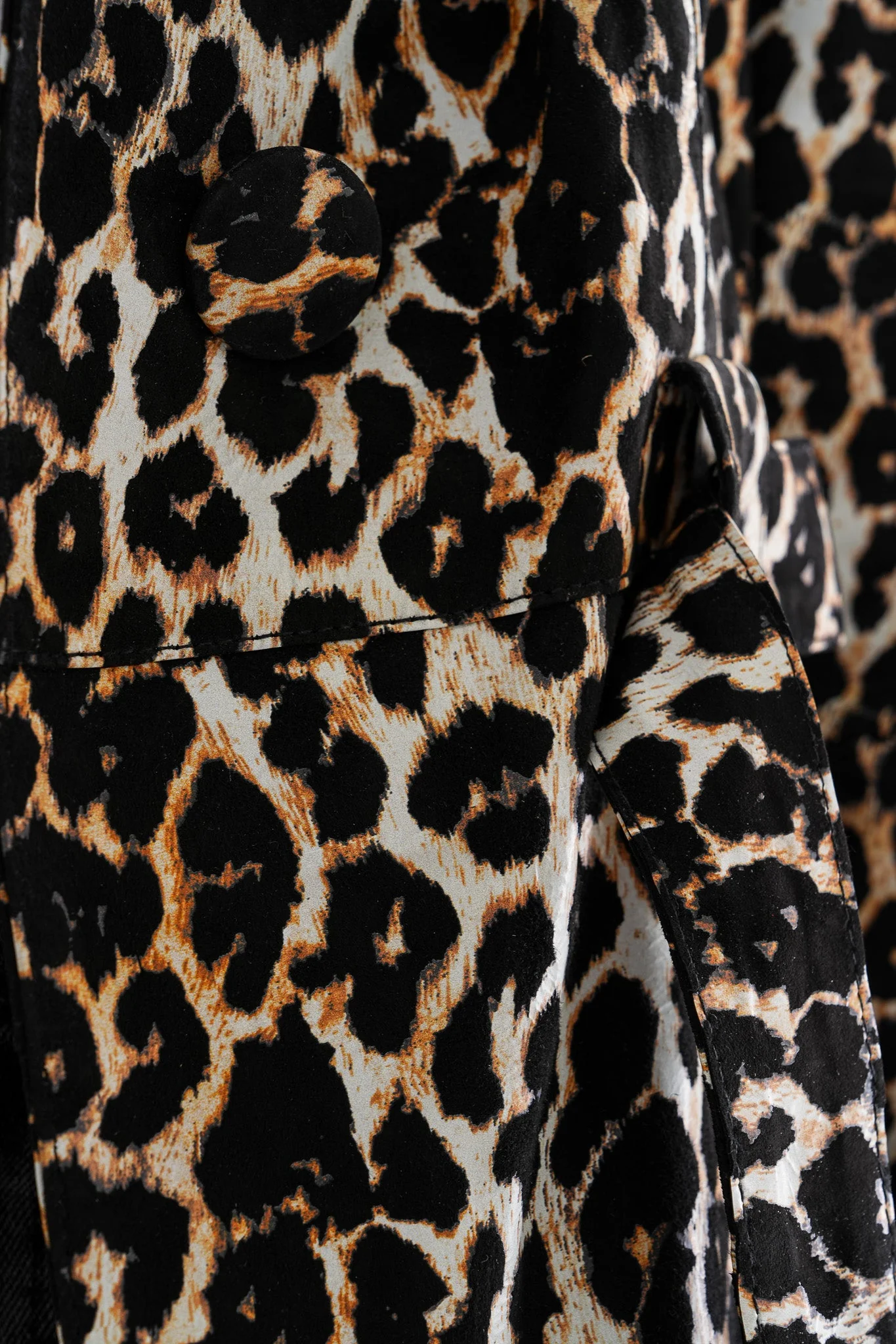 Sienna Abstract Art Leather Women Jacket – Leopard Edition - Image 4