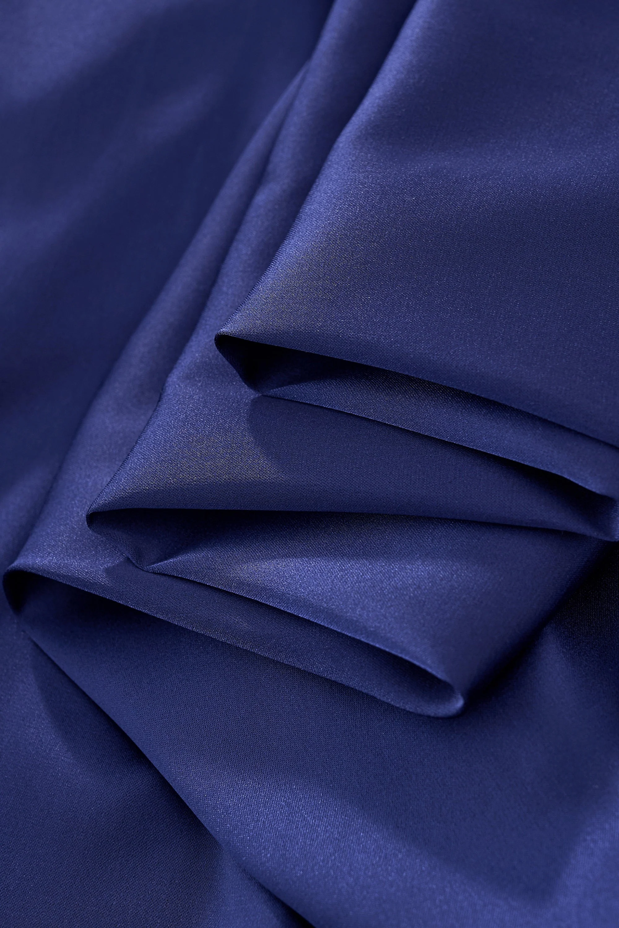 SIGNATURE SATIN STITCHLESS LS Shirt NAVY - Image 6