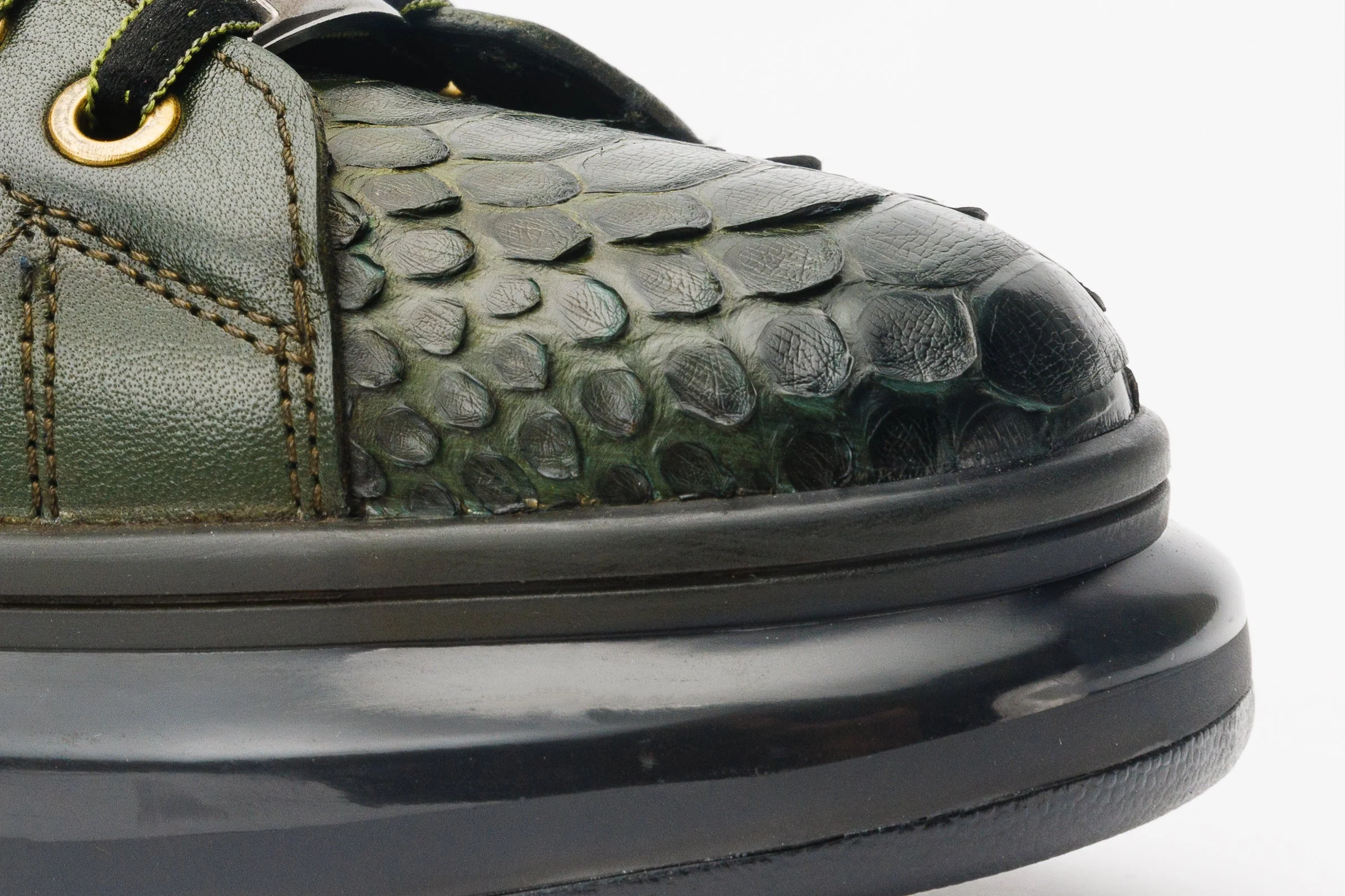 The Adler Green Snk Leather Men Sneaker Limited Edition - Image 5