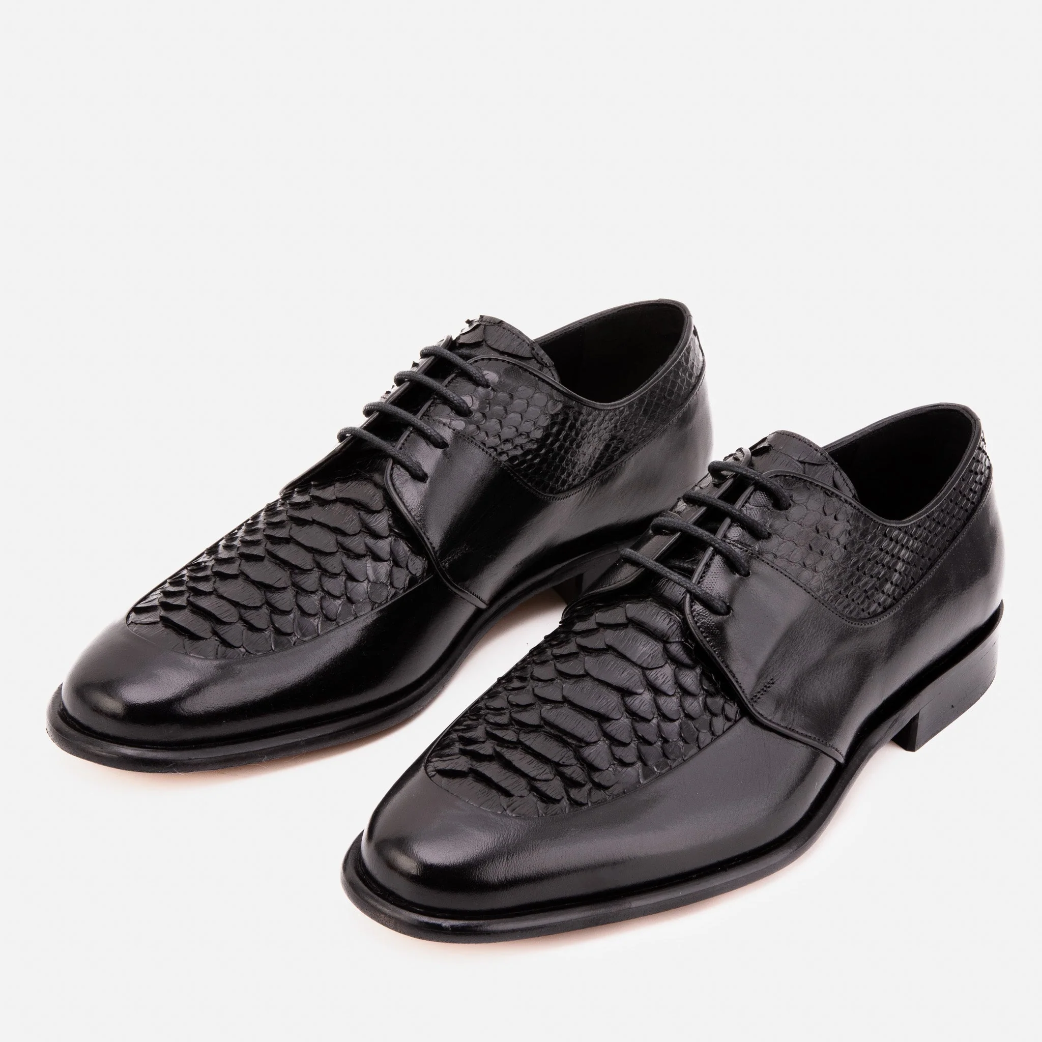 The Arven Black Python Leather Men Shoe - Image 4