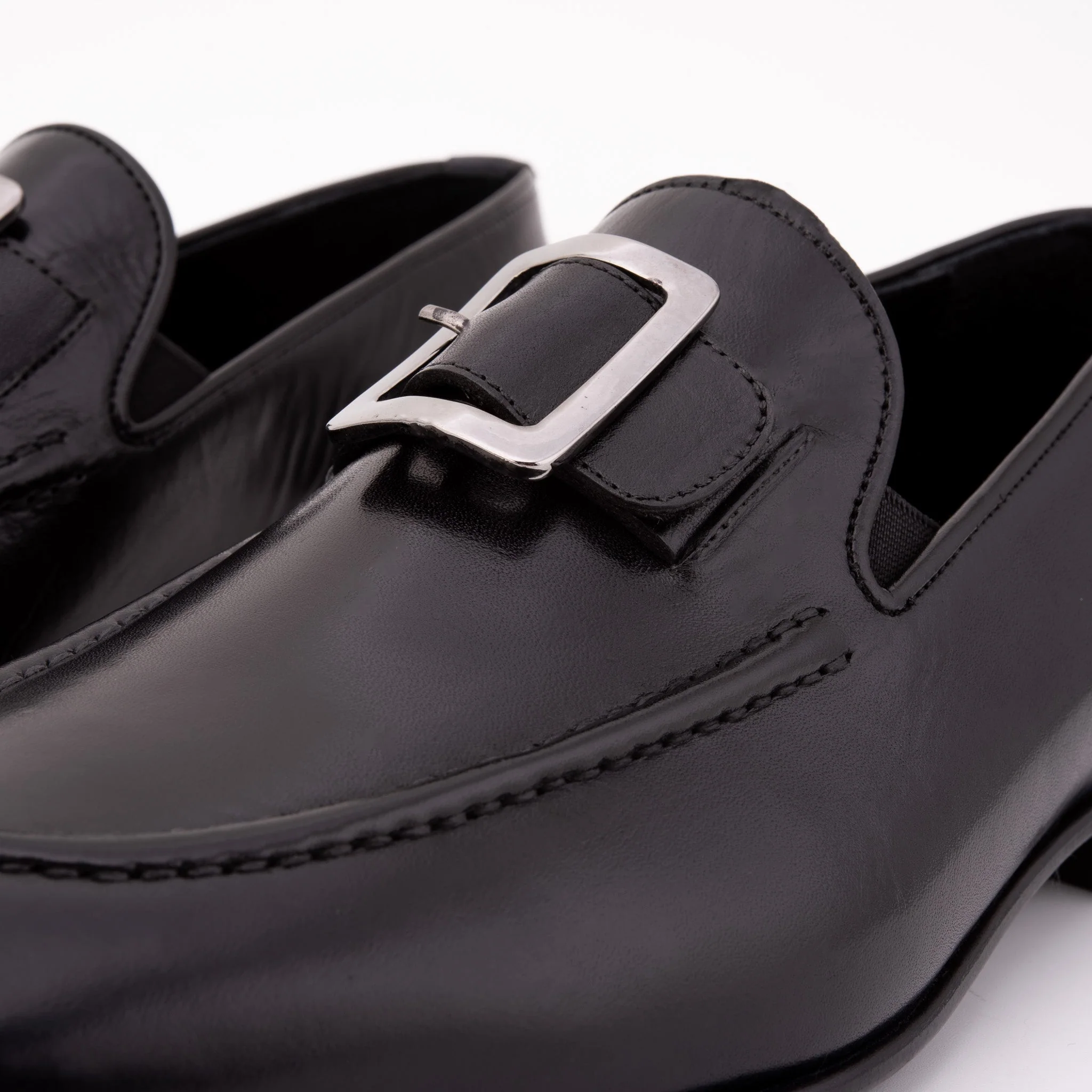 The Astoria Black Buffalo Leather Men’s Loafer - Image 5