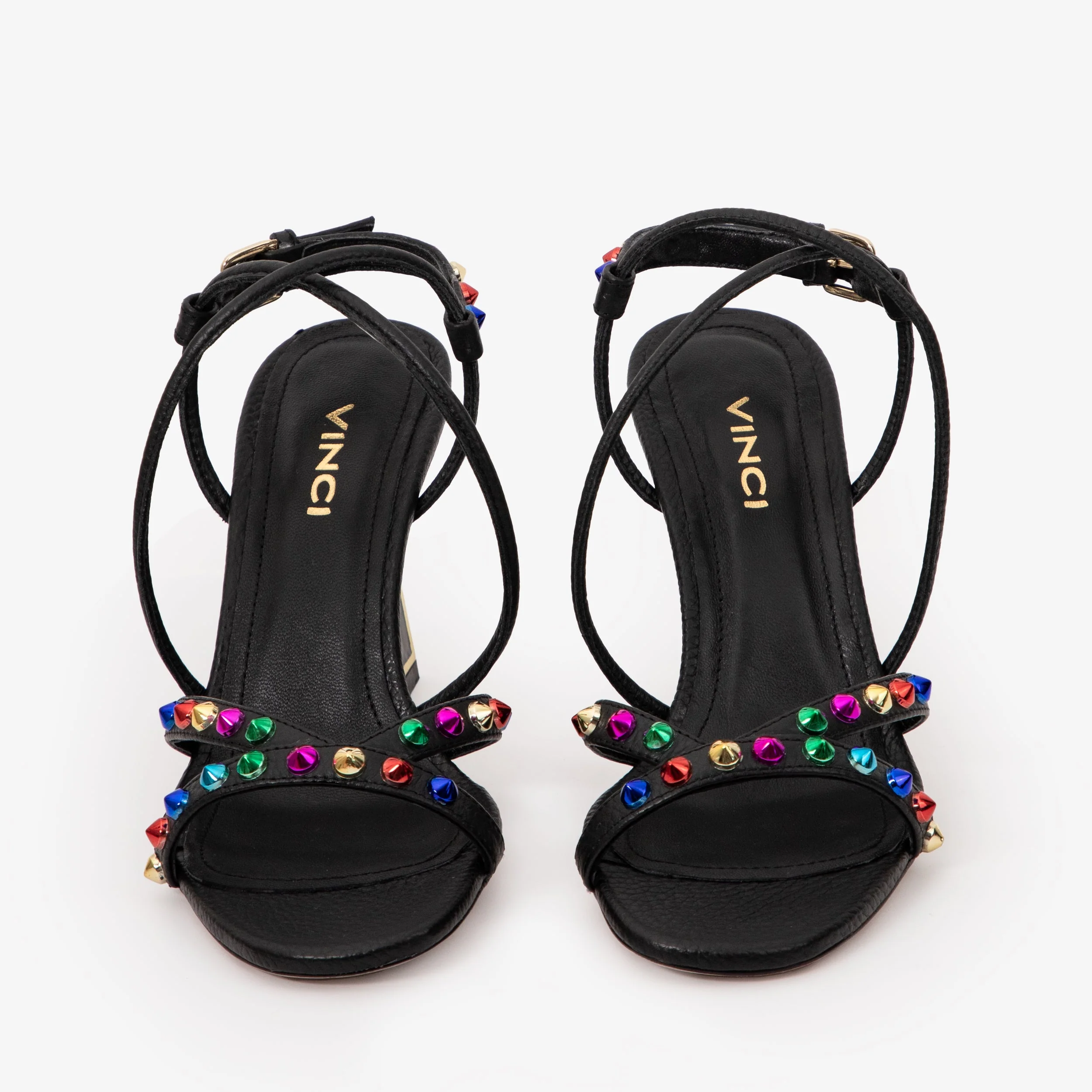 The Aurora Black Leather Strappy Women Sandal - Image 3