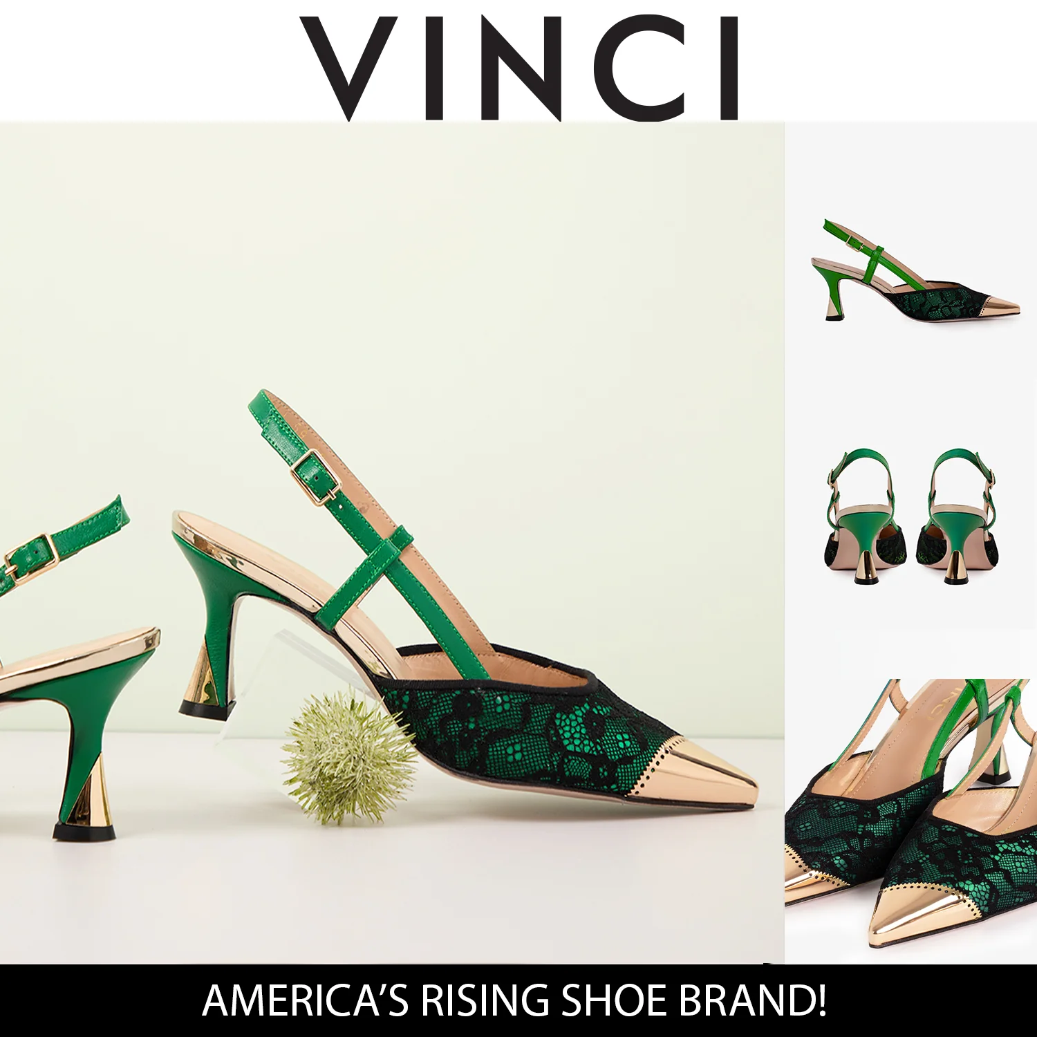 The Bali Green Leather Slingback Women Sandal - Image 6