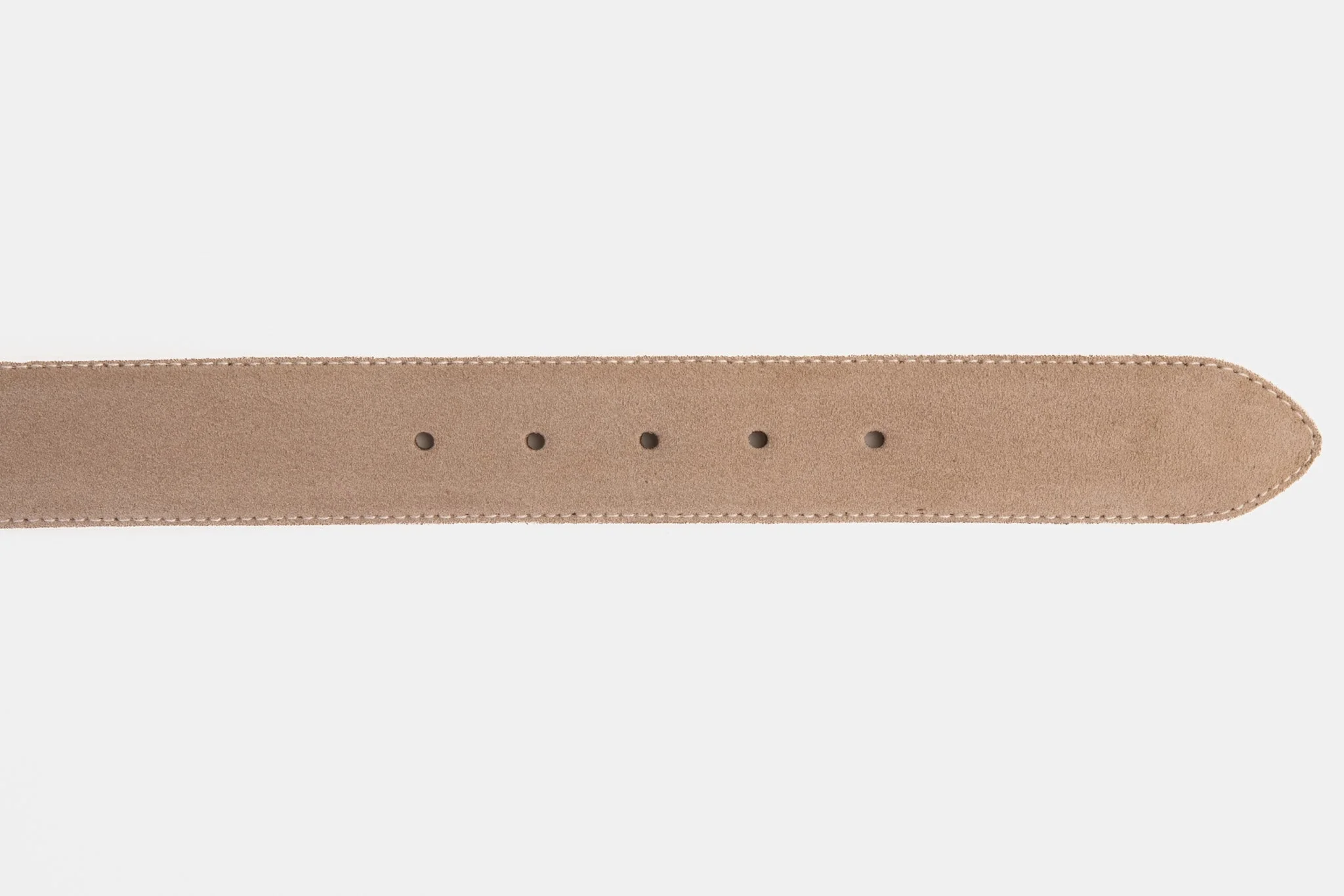 The Bari Beige Leather Belt - Image 4