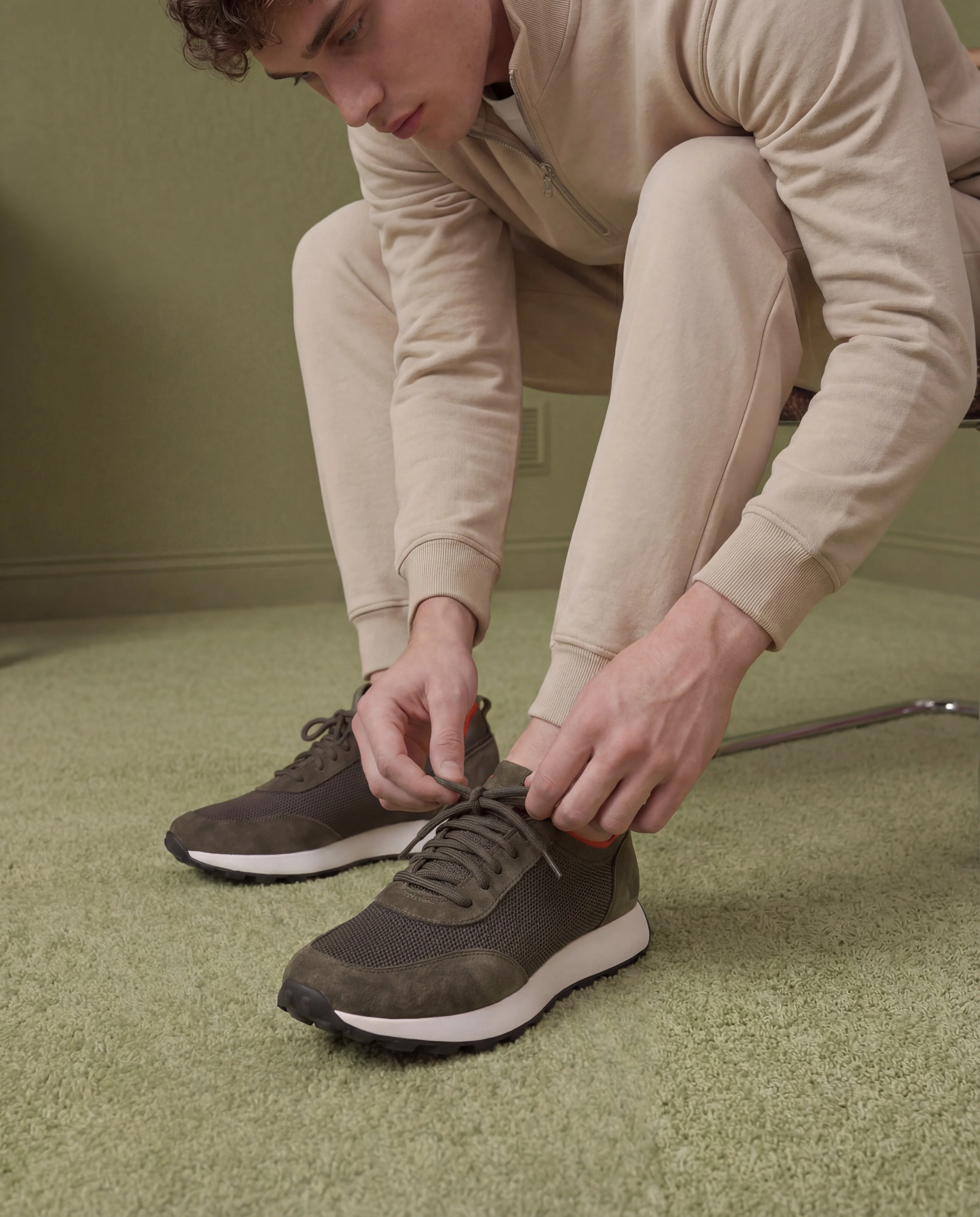 The Berlin Green Suede Leather Men Sneaker - Image 10