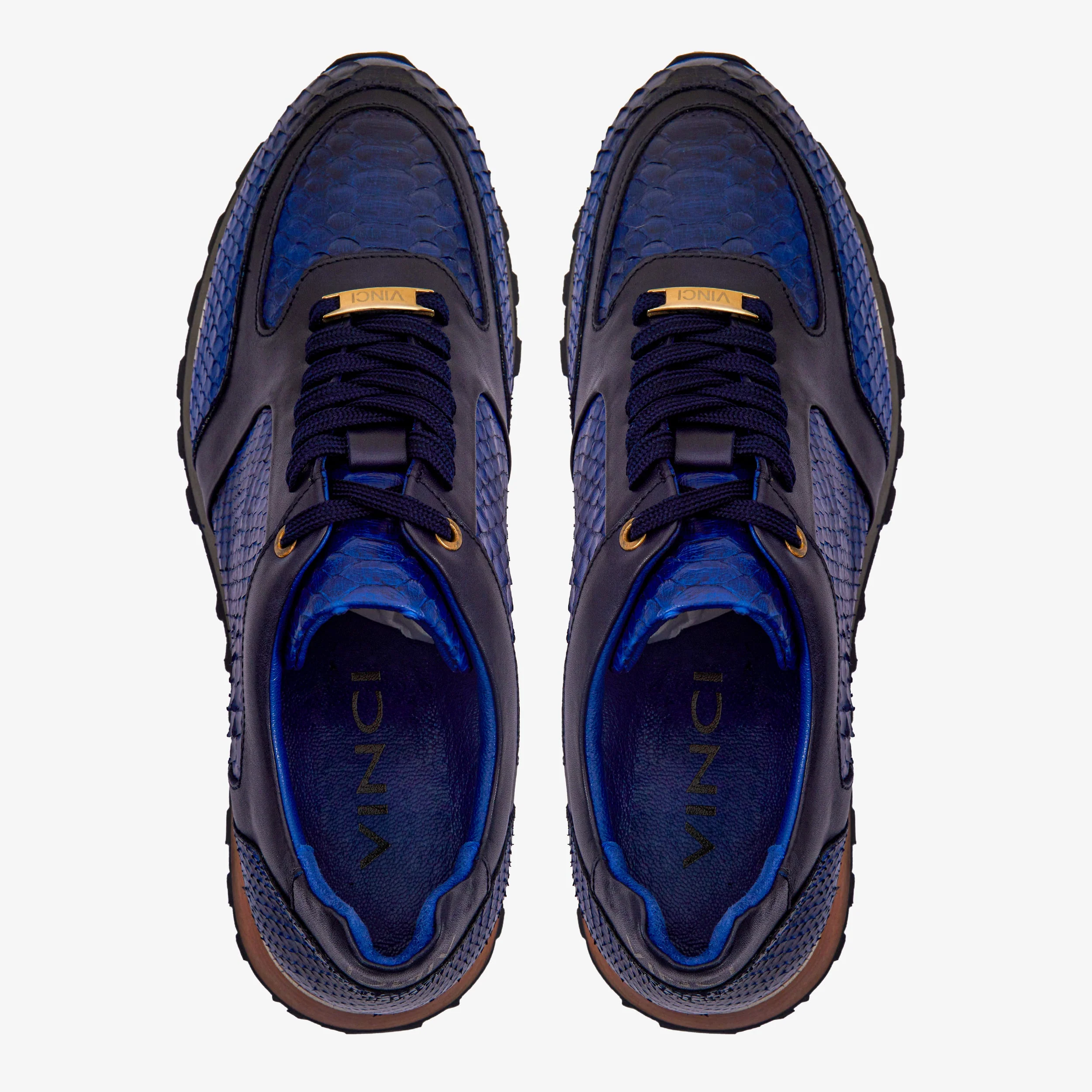 The Boss Pyth Snk Skin Navy Blue Men Sneaker - Image 3
