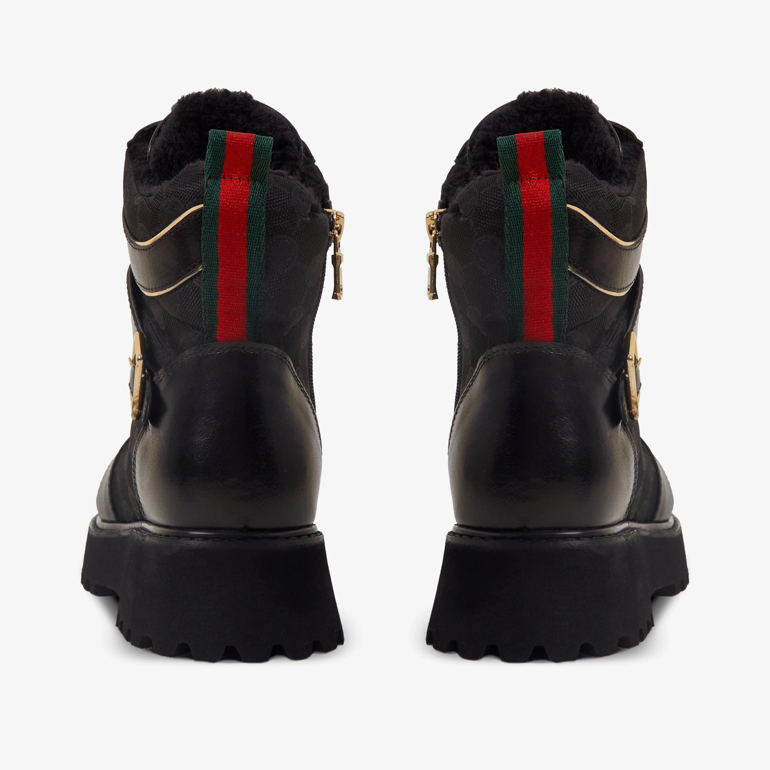 The Boston Black Leather Lace-Up Ankle Women Boot With a Side Zipper - Image 2
