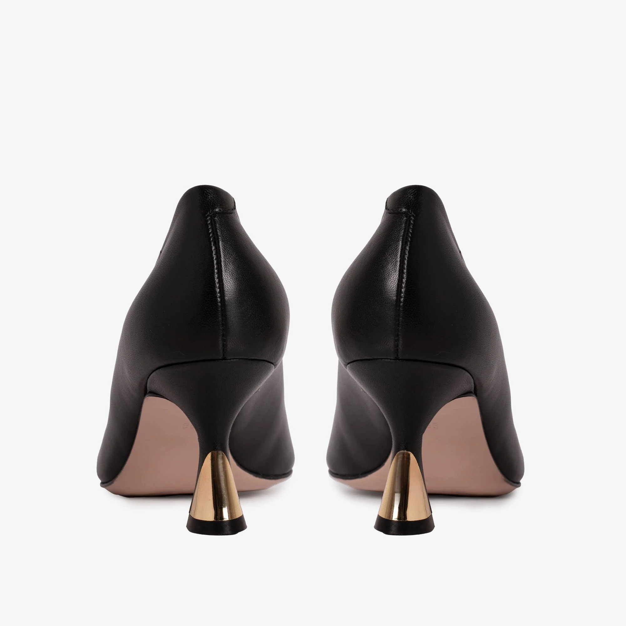 The Brunello Black Leather Pump Women Shoe - Image 5
