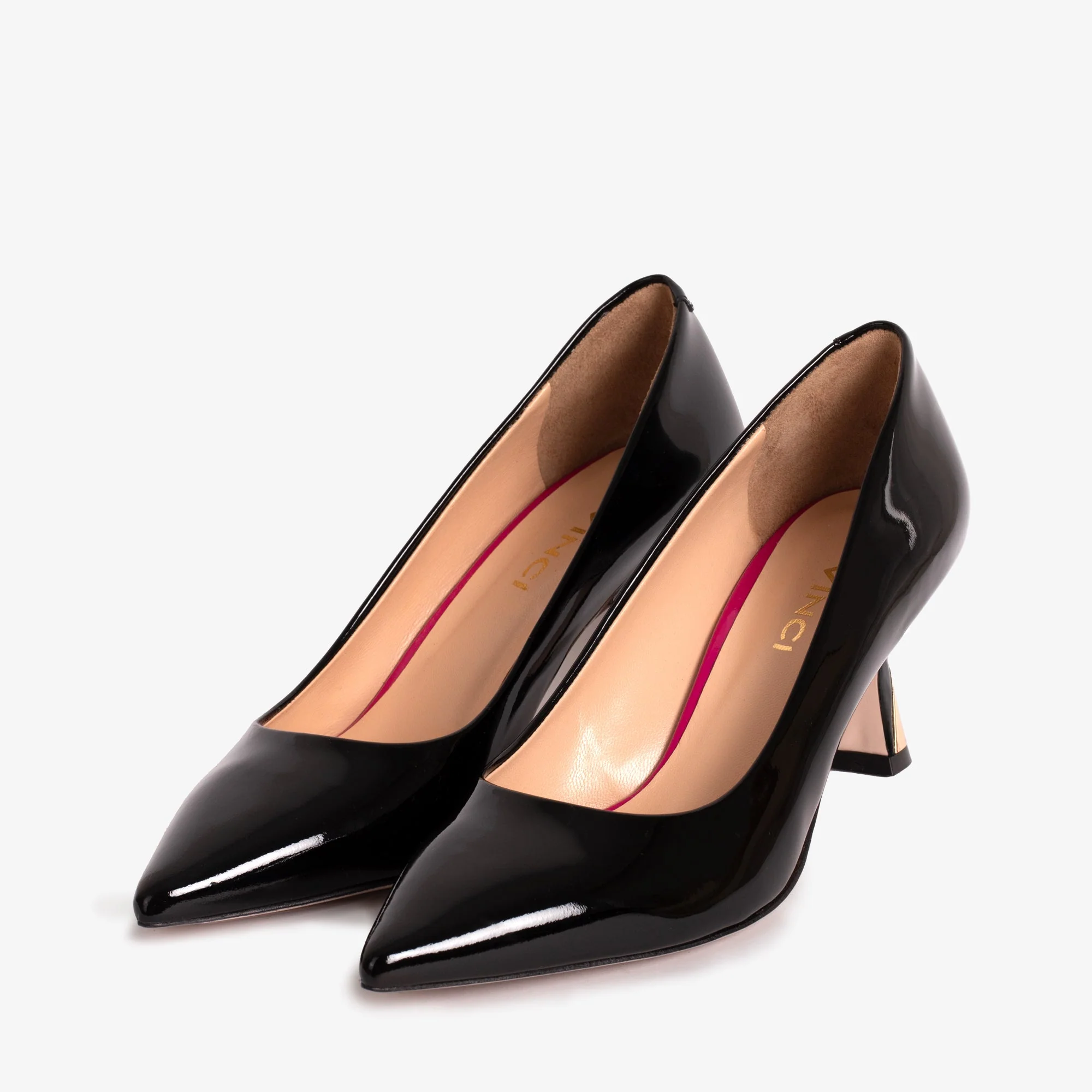 The Brunello Black Patent Leather Pump Women Shoe - Image 2