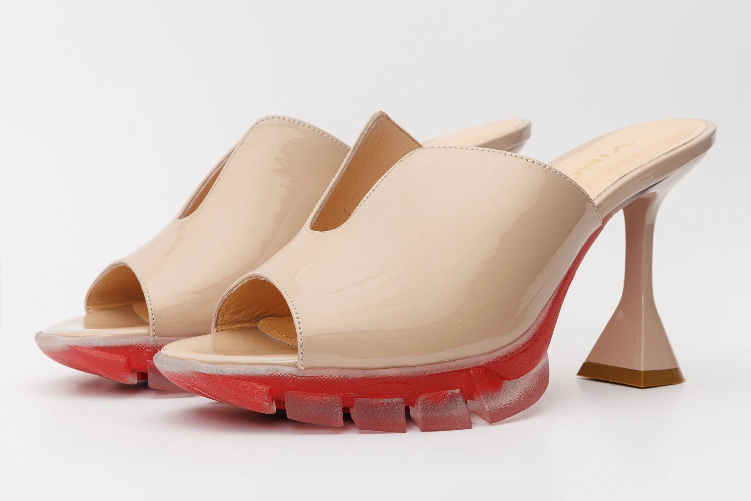 The Caratal Cream Patent Leather Women Sandal - Image 2