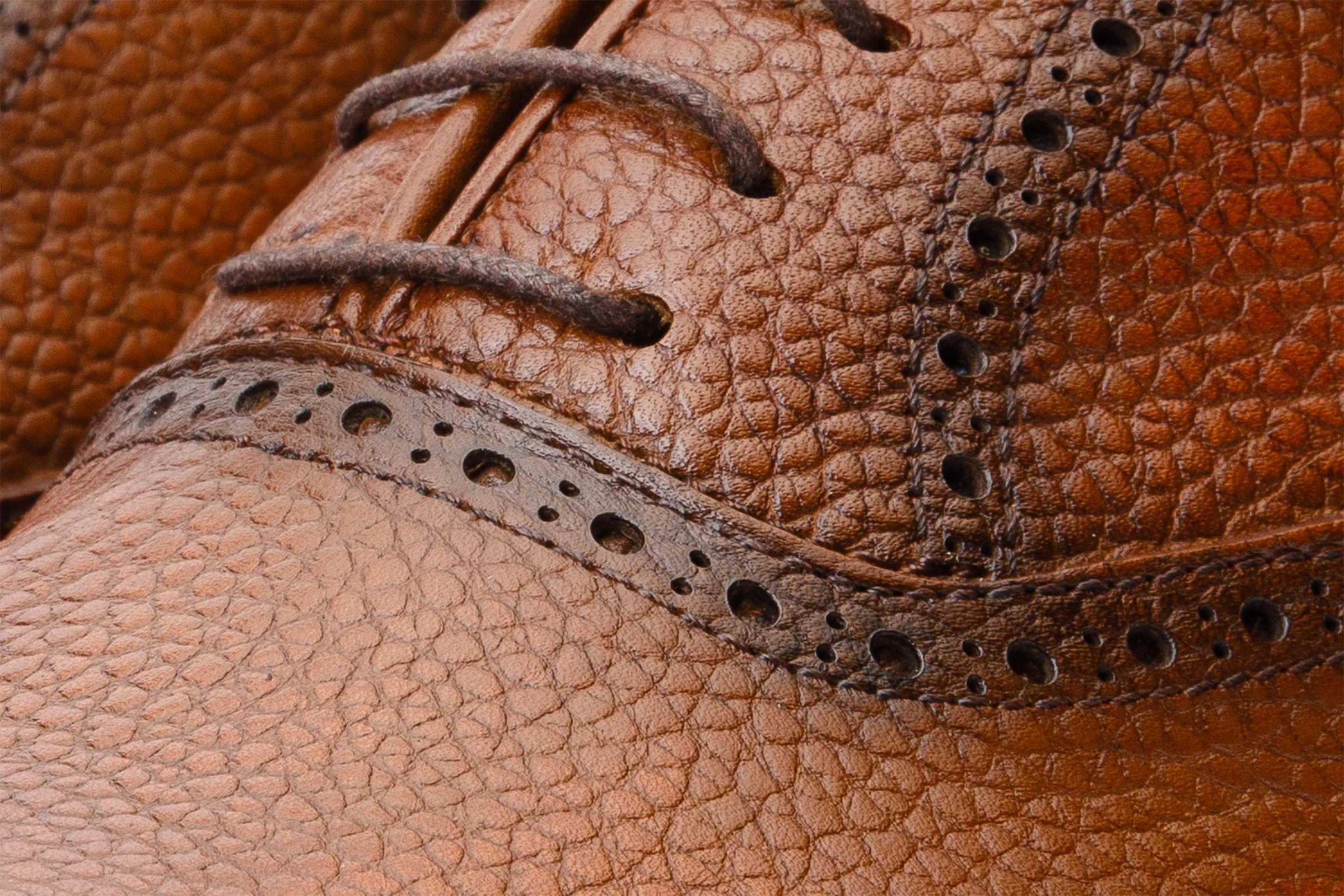 The Draco Handmade Tan Semi Brogue Oxford Men Shoe - Image 4