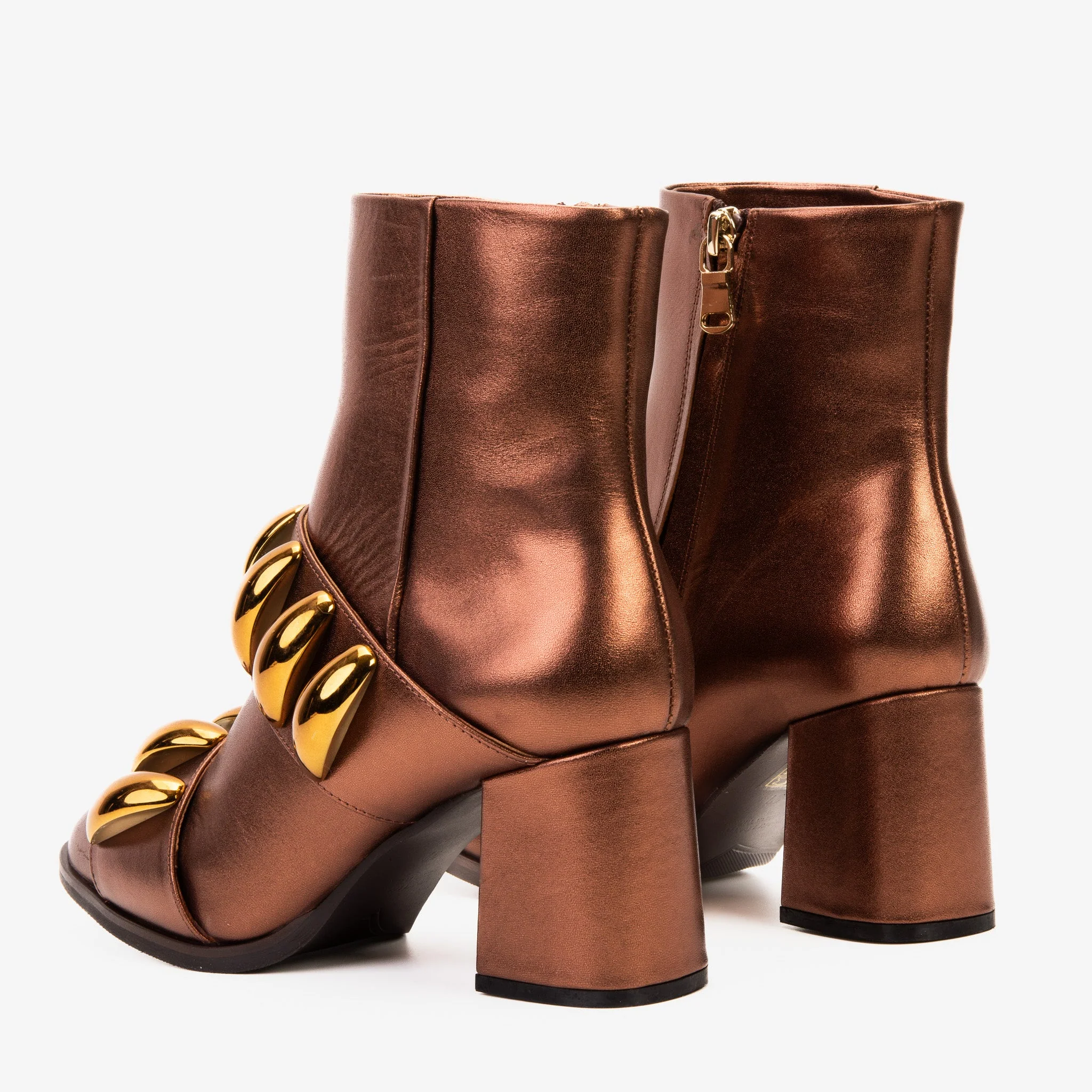 The Eclipse Rose Gold Leather Women Boot - Image 4