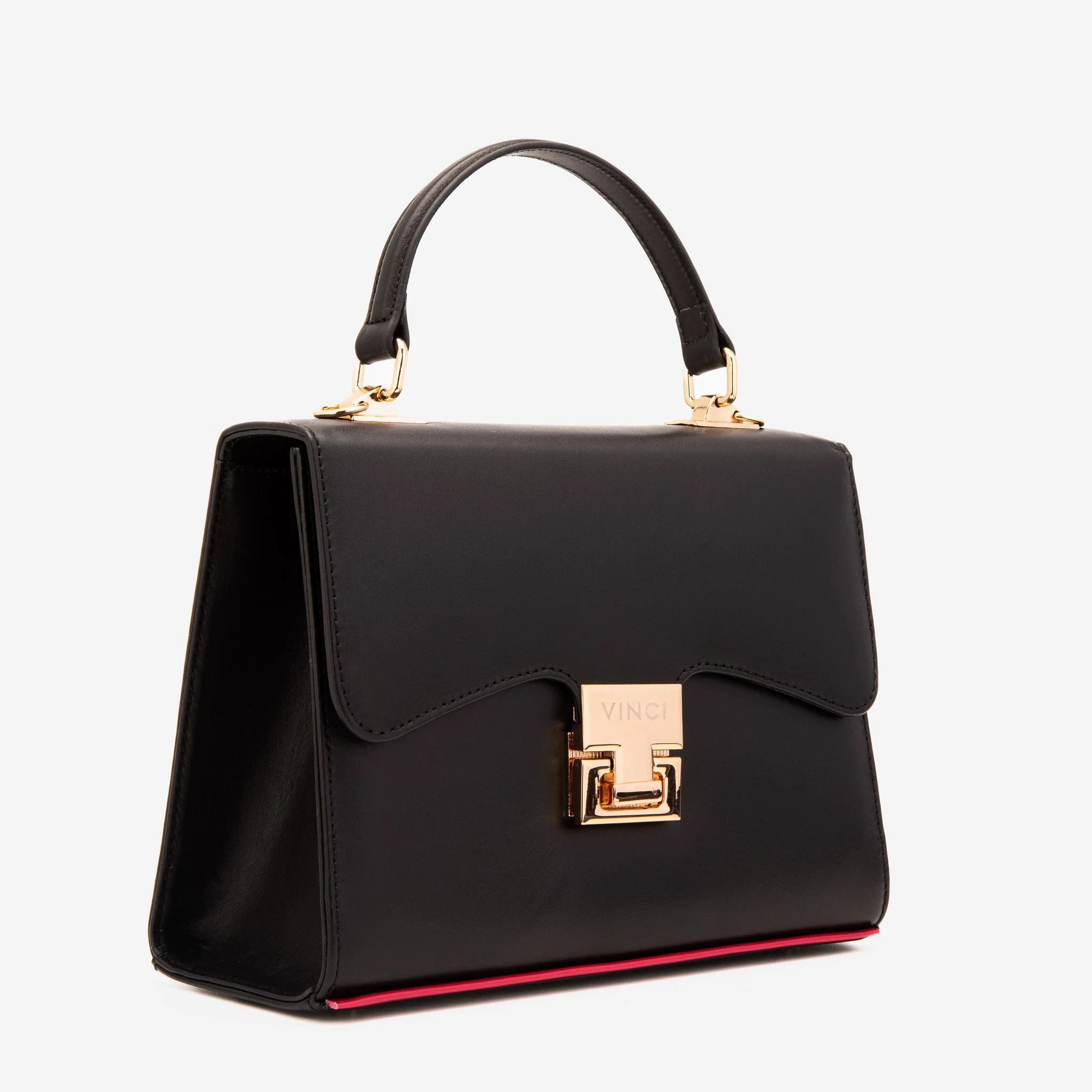 The Ege Black Leather Handbag - Image 2