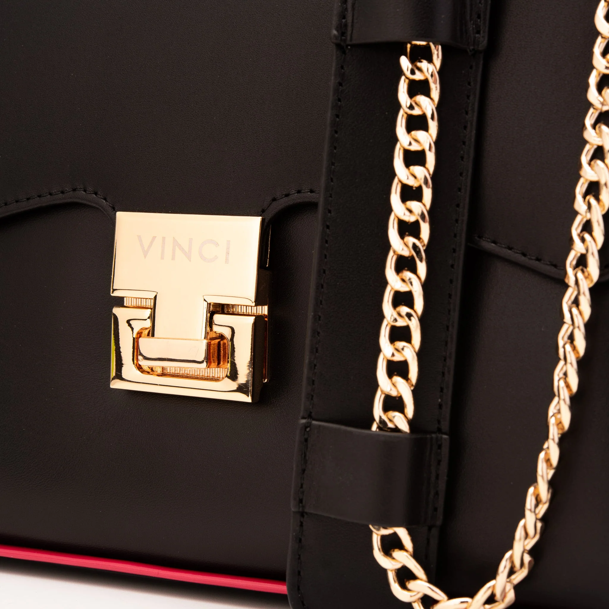 The Ege Black Leather Handbag - Image 3