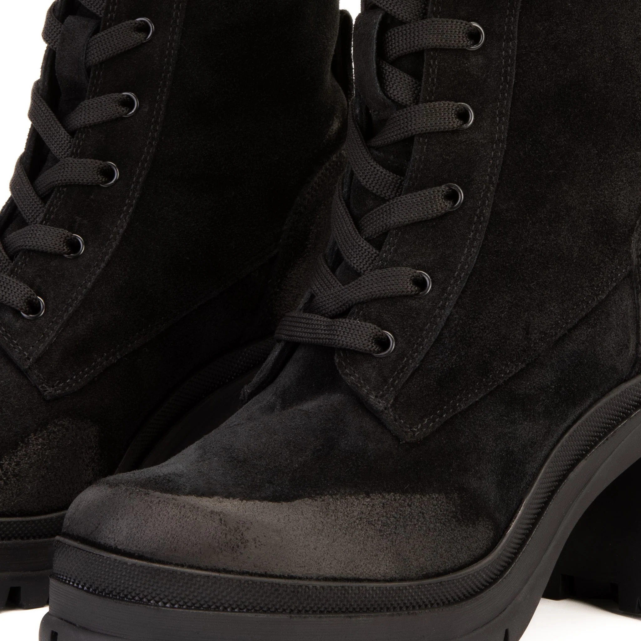 The Elera Black Leather Block Heel Women Boot - Image 2