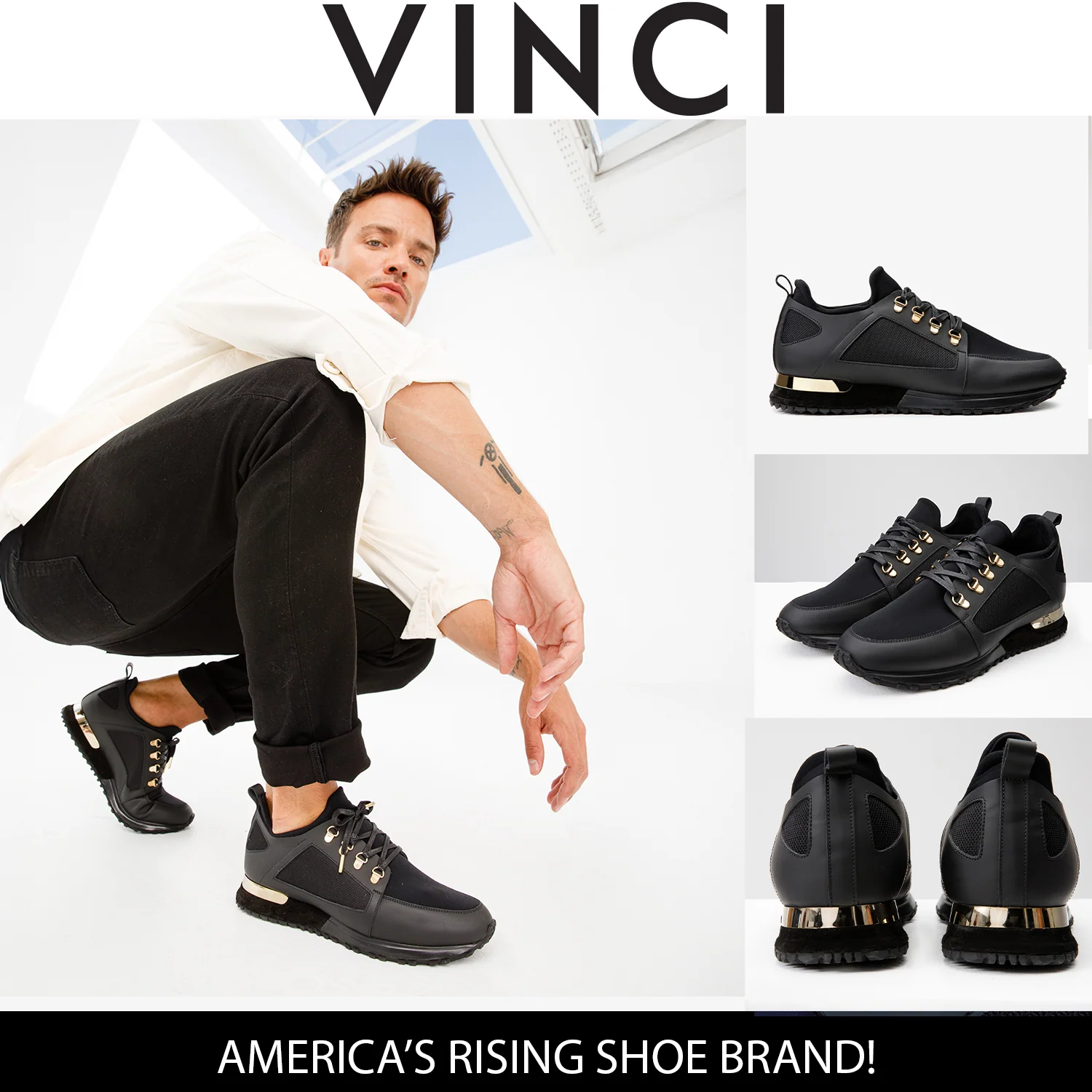The Emir Black Leather Men Sneaker - Image 5