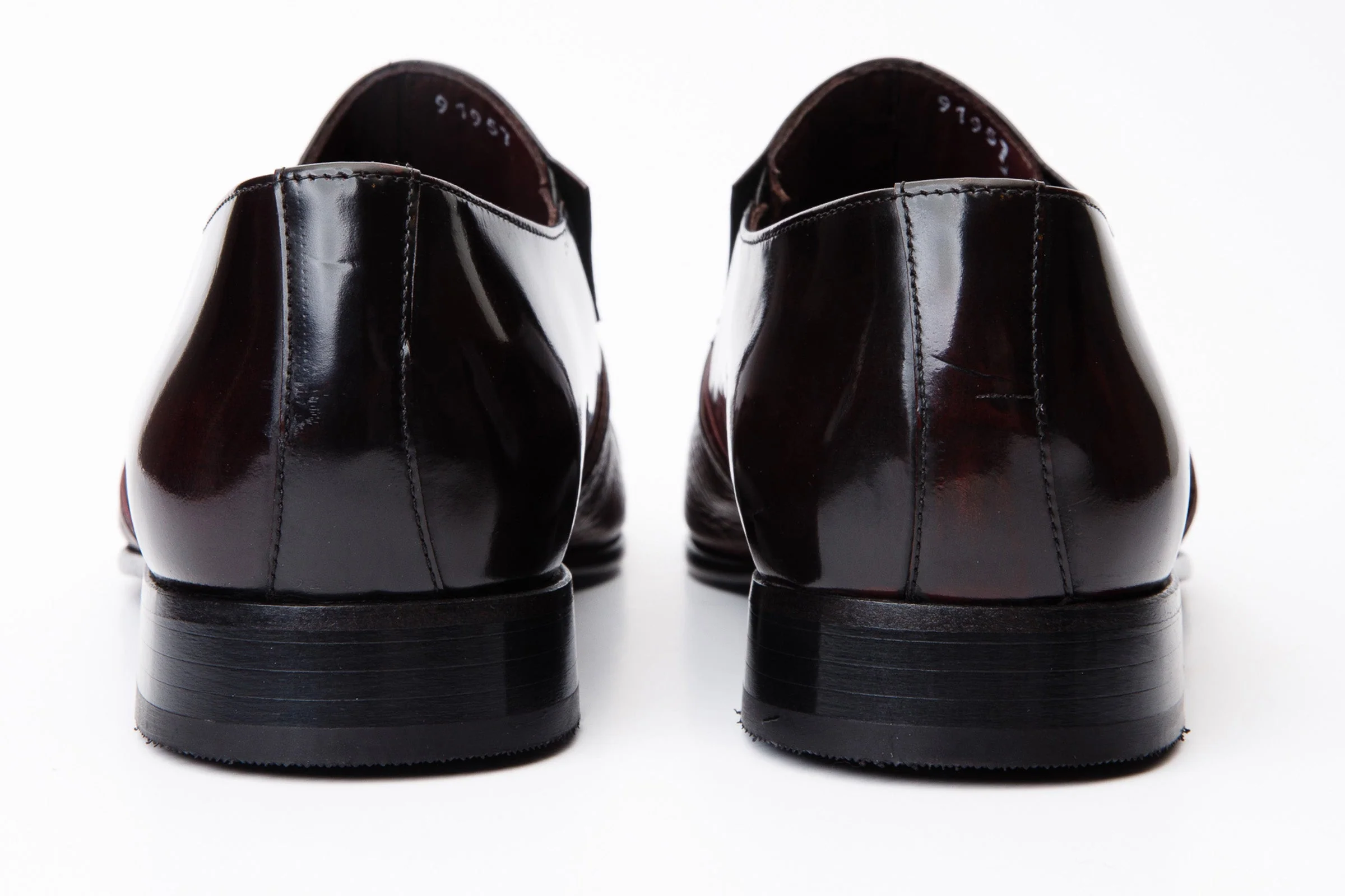 The Everest Burgundy & Burneshed Leather Cap Toe Dress Loafer Men Shoe - Image 4