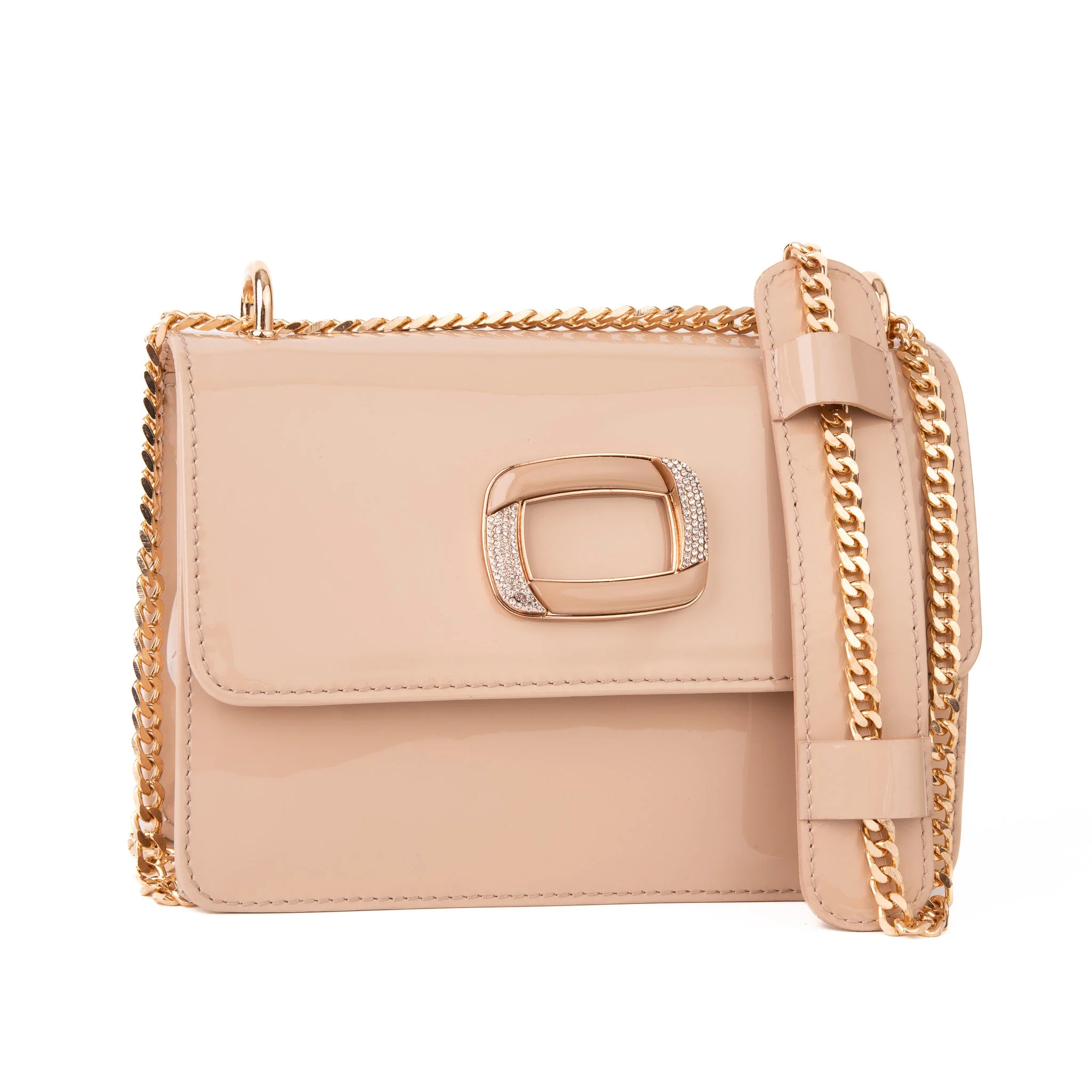 The Ferrara Cream Patent Leather Handbag - Image 3