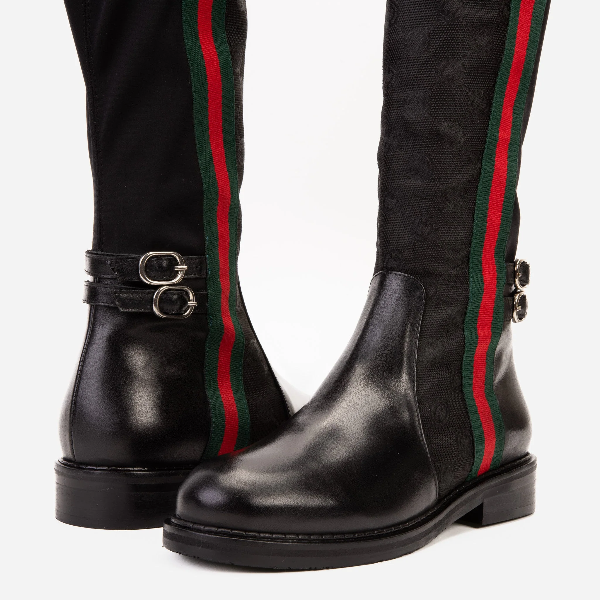 The Gallant Black Leather Knee-High Boot - Image 7