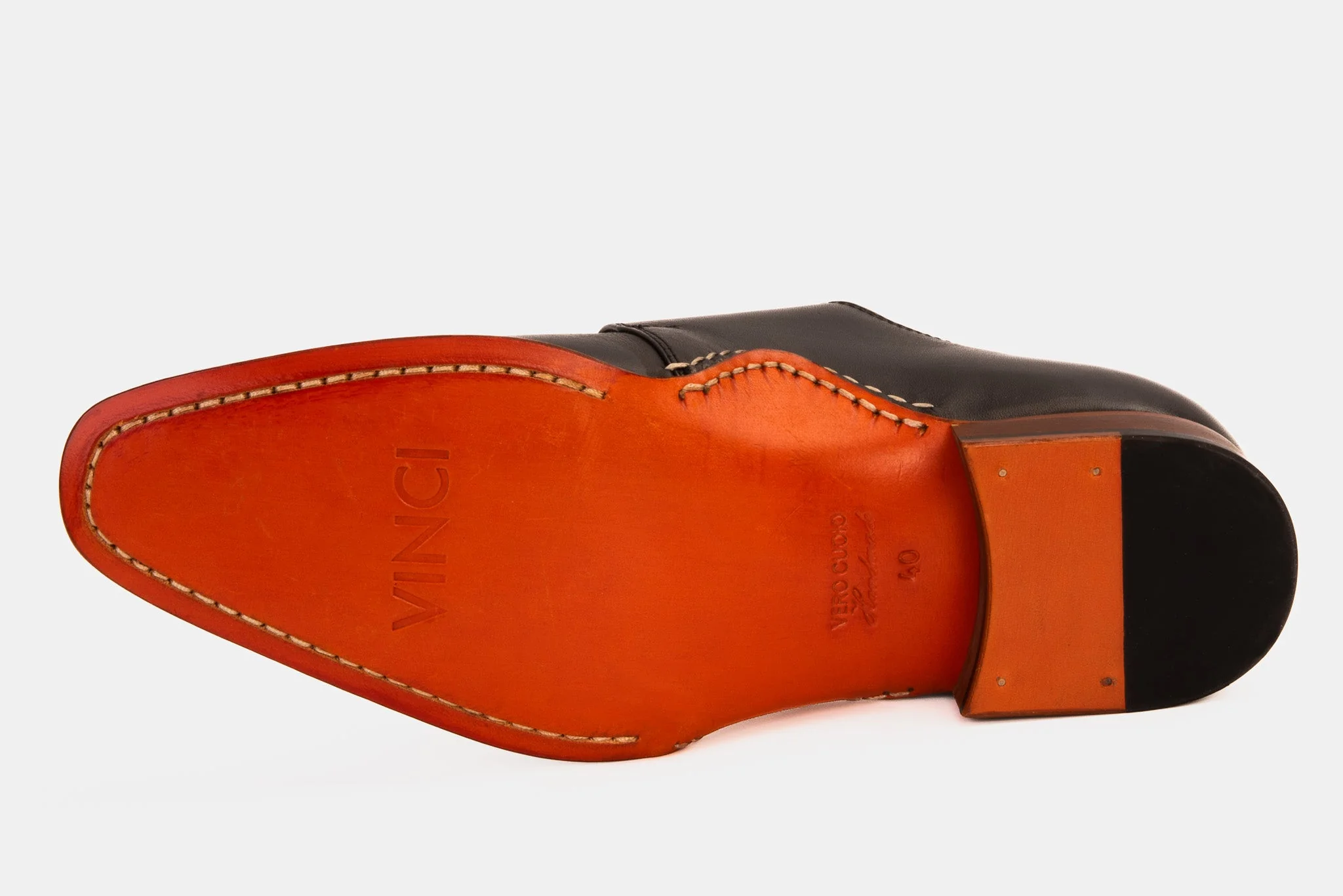 The Hagrid Black Single Monk Strap Handmade Men Shoe - Image 6