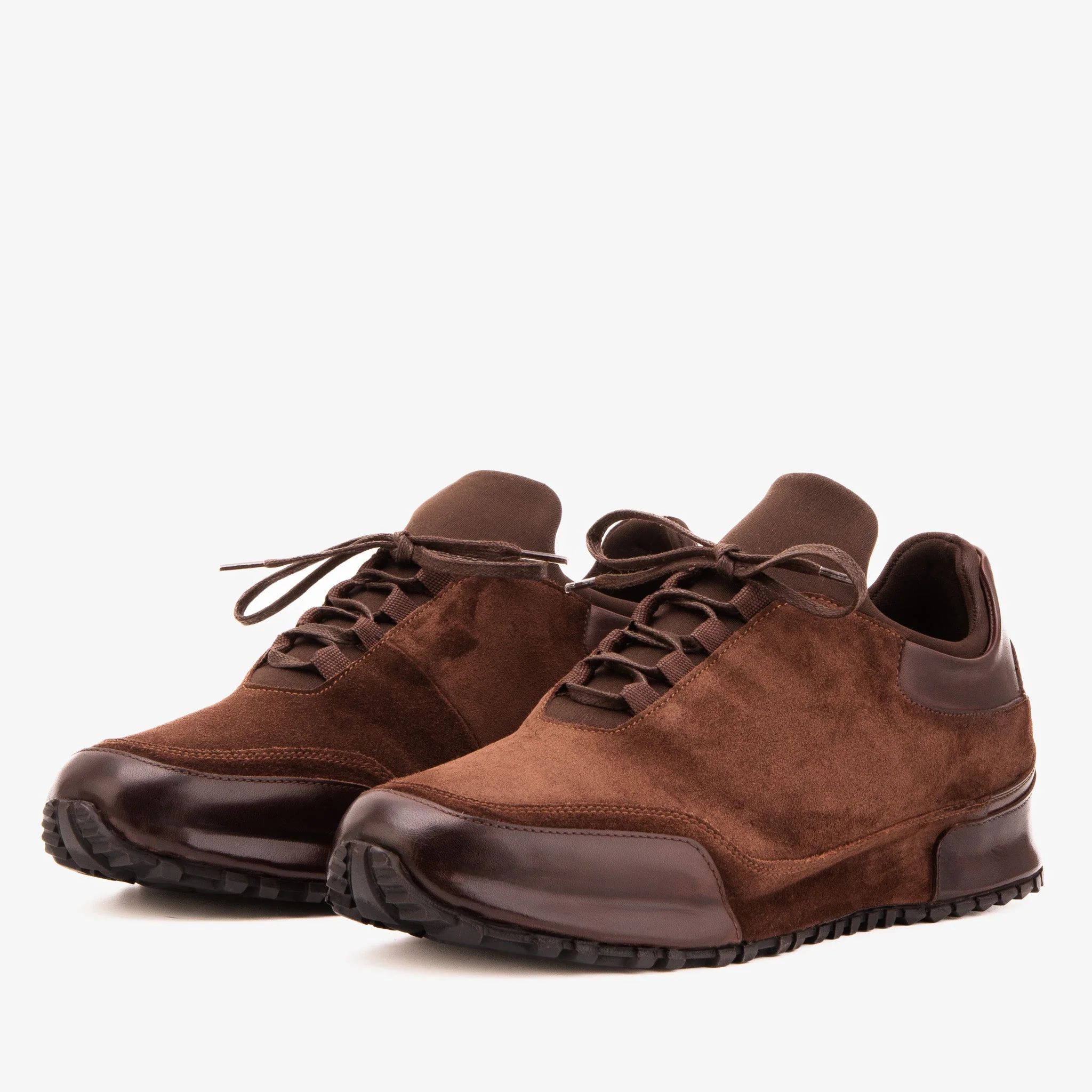 The Hudson Brown Suede Men Sneaker - Image 2