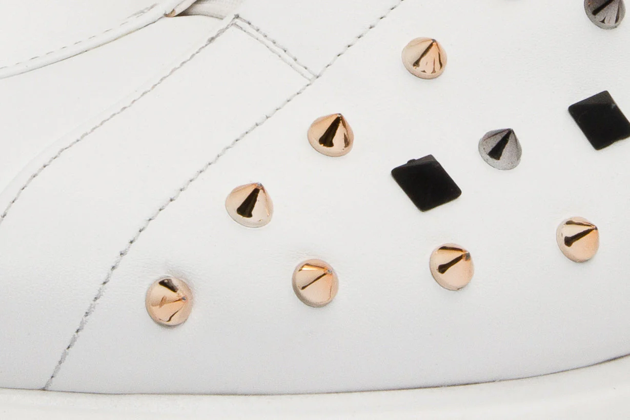 The Infanta White Spike Leather Women Sneaker  Limited Edition - Image 2
