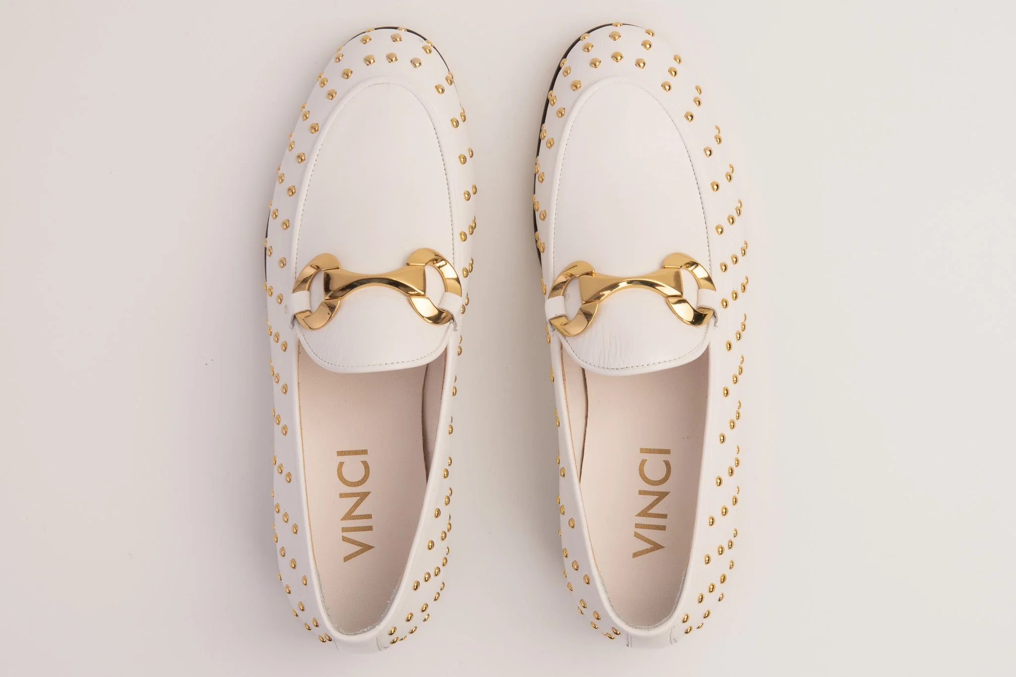 The Jupiter  Shoe White Spike Leather  Bit Dress Loafer Limited Edition Men Shoe - Image 6