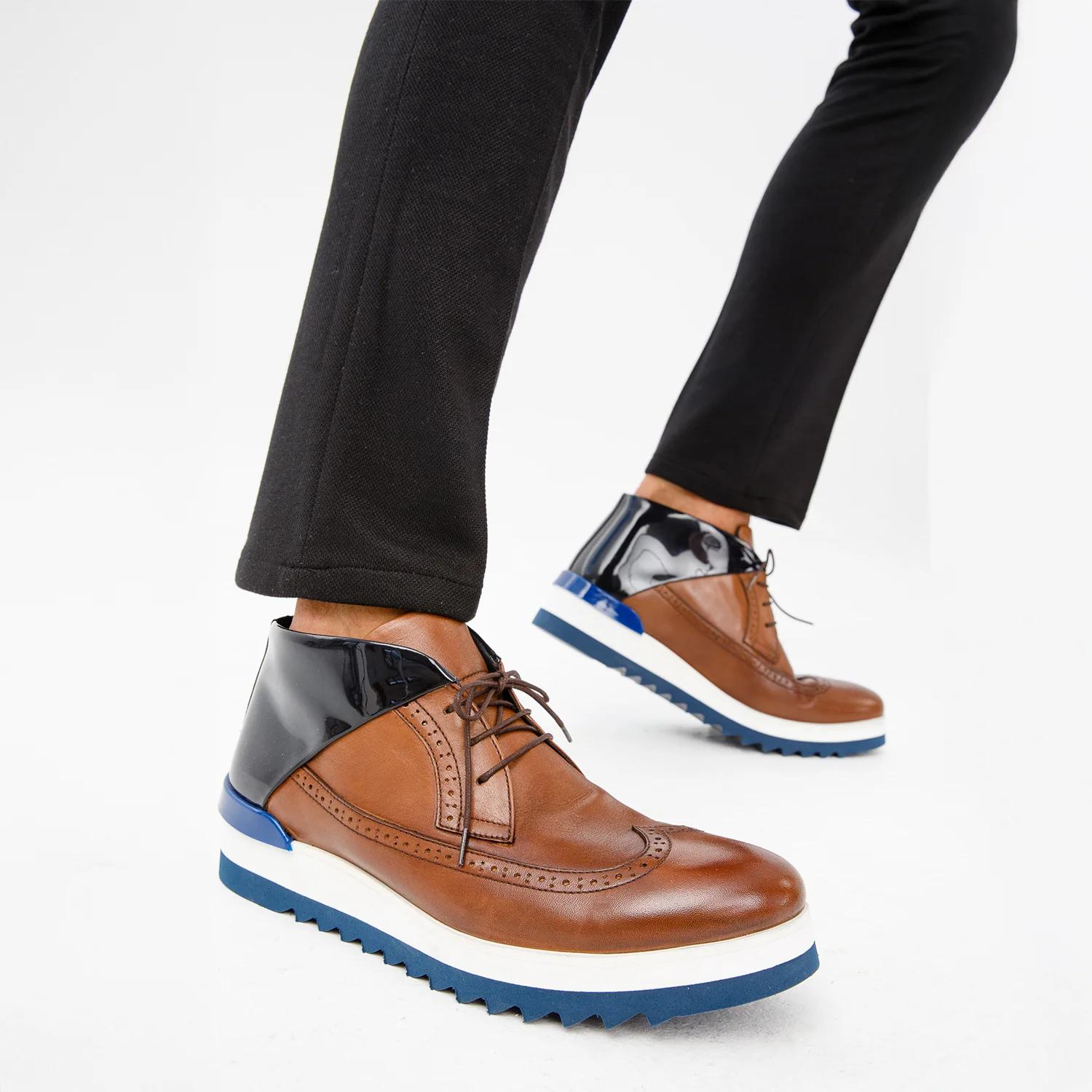The Kagan Tan Wingtip Chukka Men Sneaker Boot - Image 13