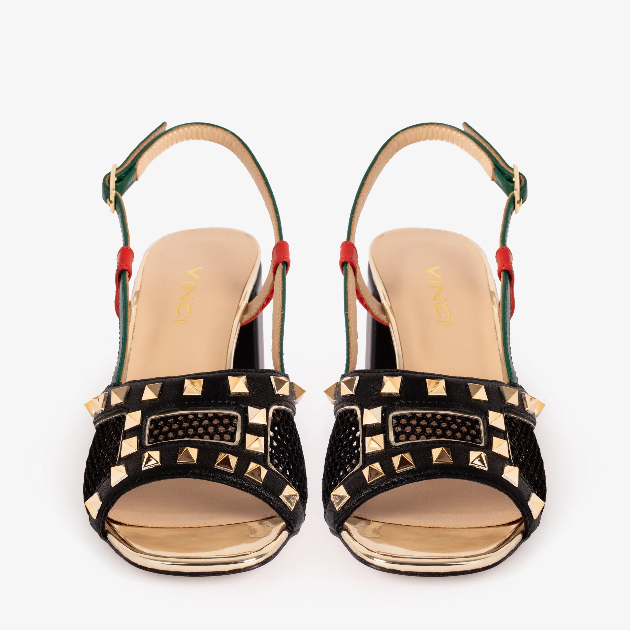 The Linea Black Leather Women Slingback Sandal - Image 3