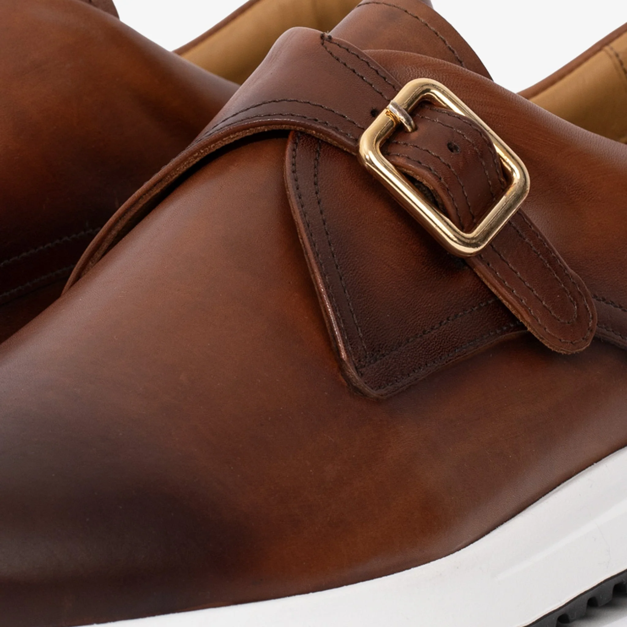 The Luxe Tan Buffalo Leather Women Sneaker - Image 4
