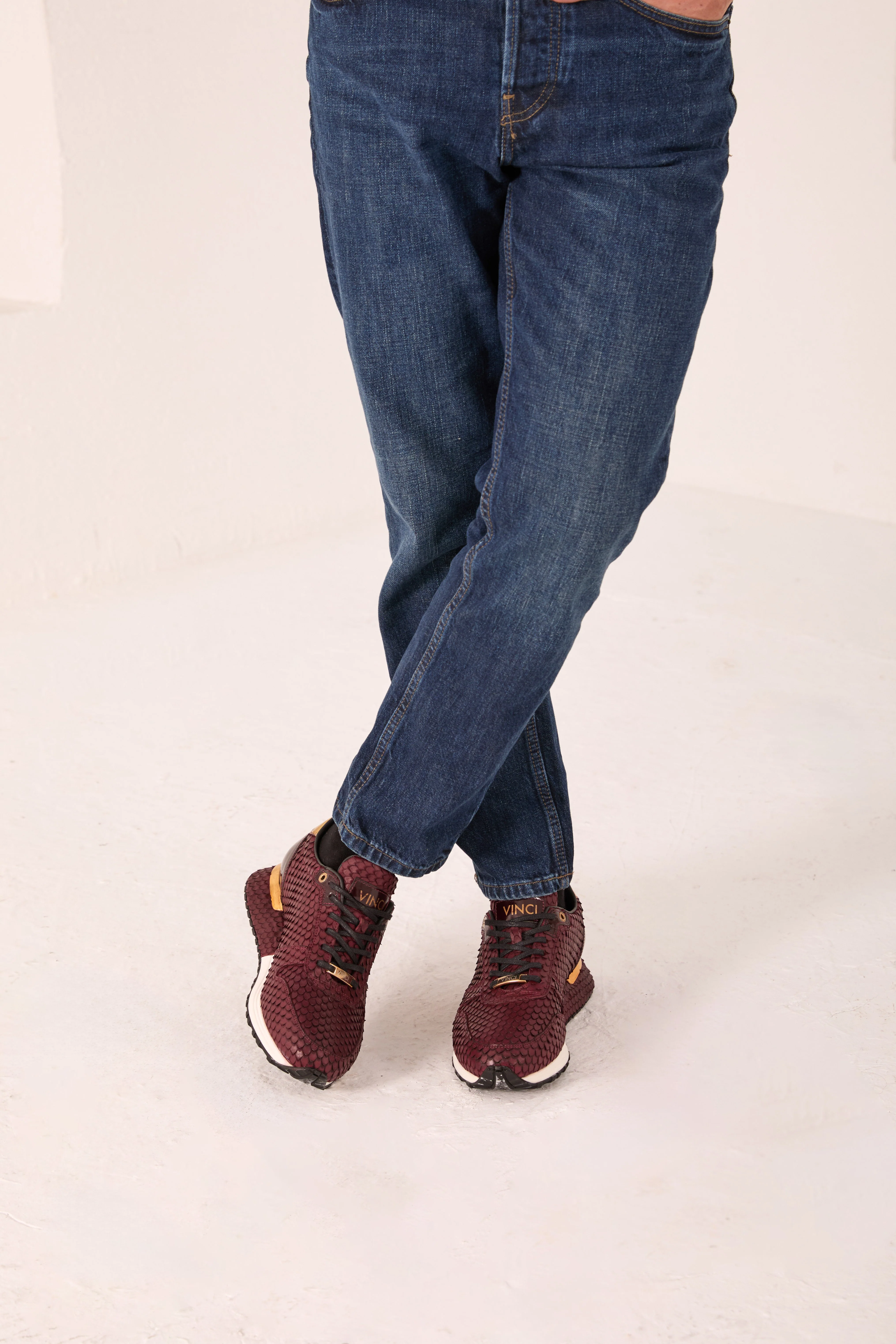 The Majesty Burgundy Leather Men Sneaker - Image 15