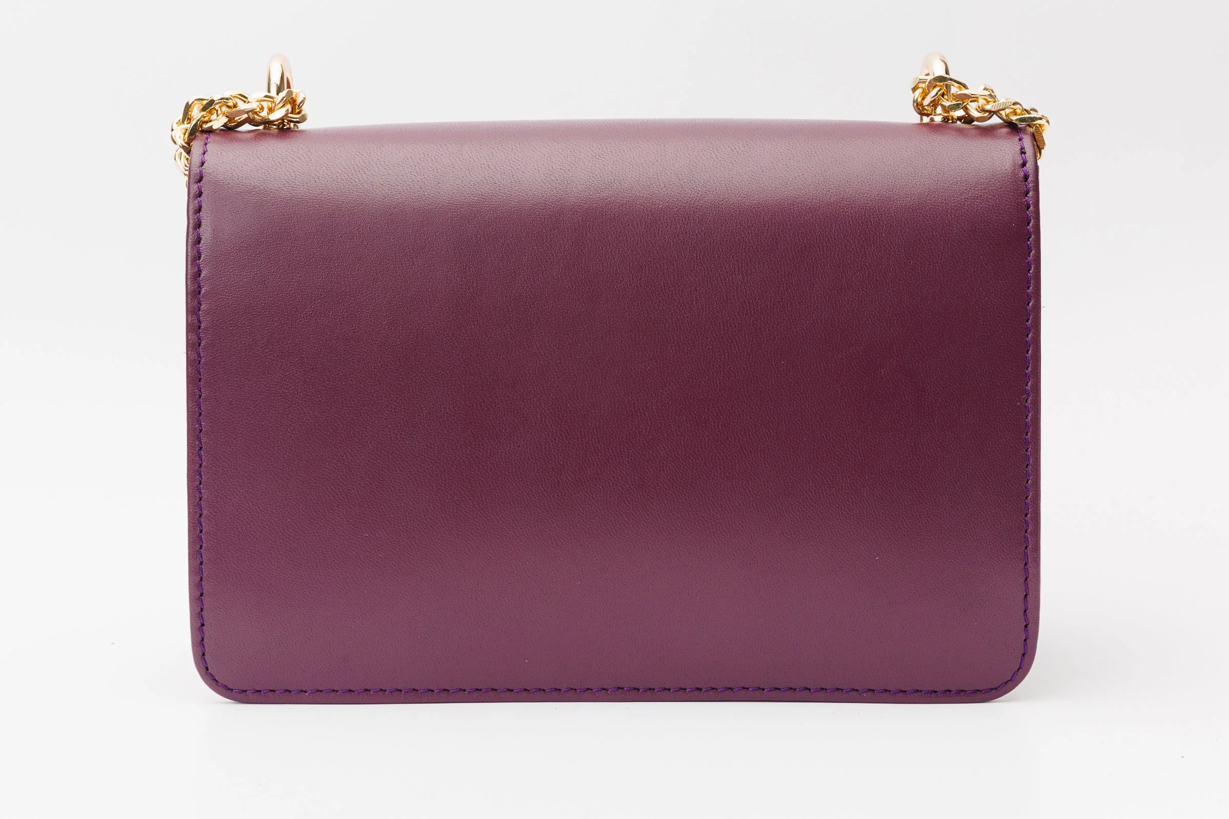 The Maneadero Purple Leather Handbag - Image 5