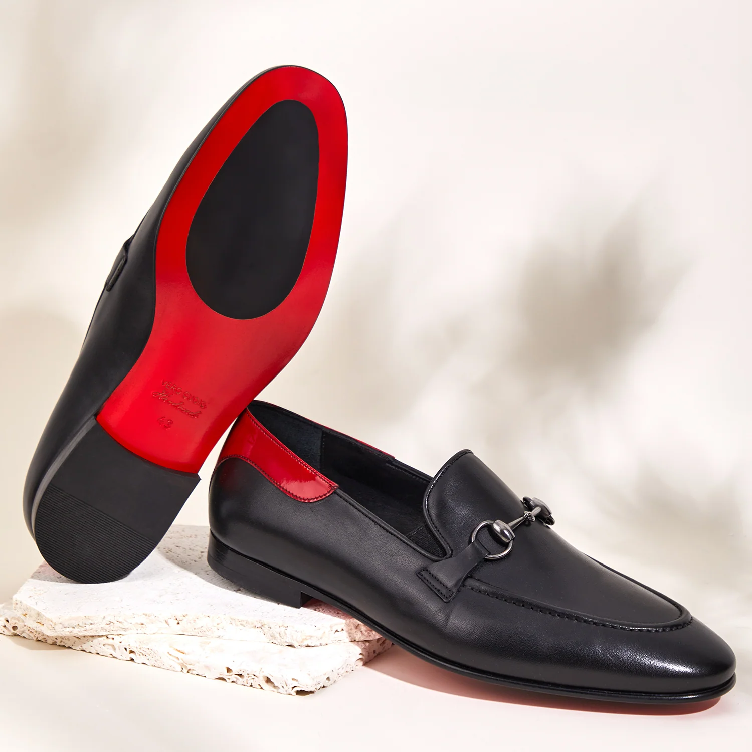 The Maratea Black Leather shoe Bit Loafer Men  Shoe - Image 5