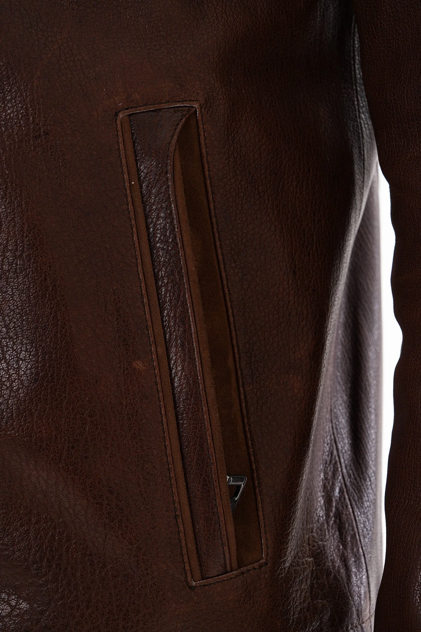 The Marco Brown Leather Men Jacket - Image 5